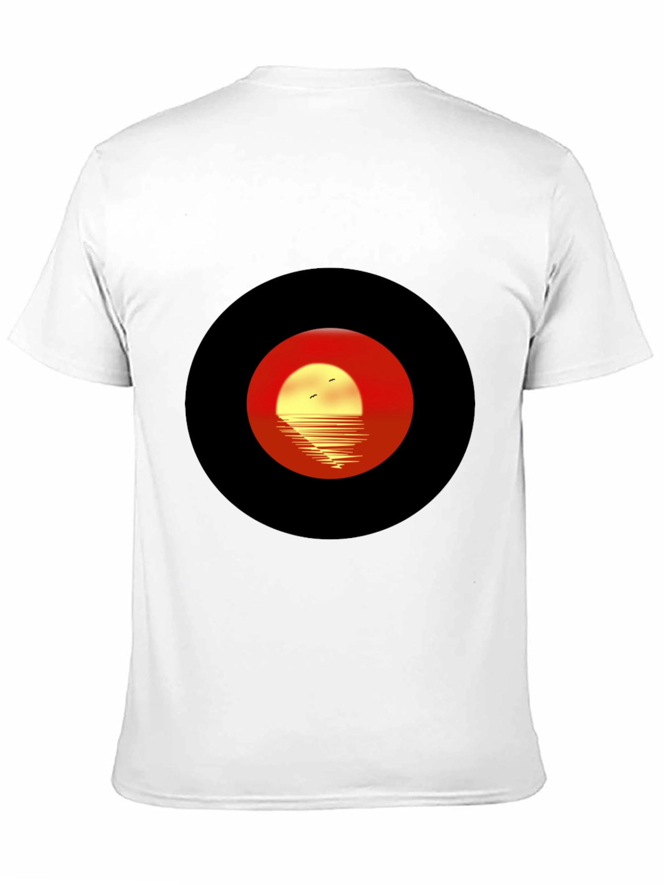 Sunset Silhouette Graphic Tee - Retro Style