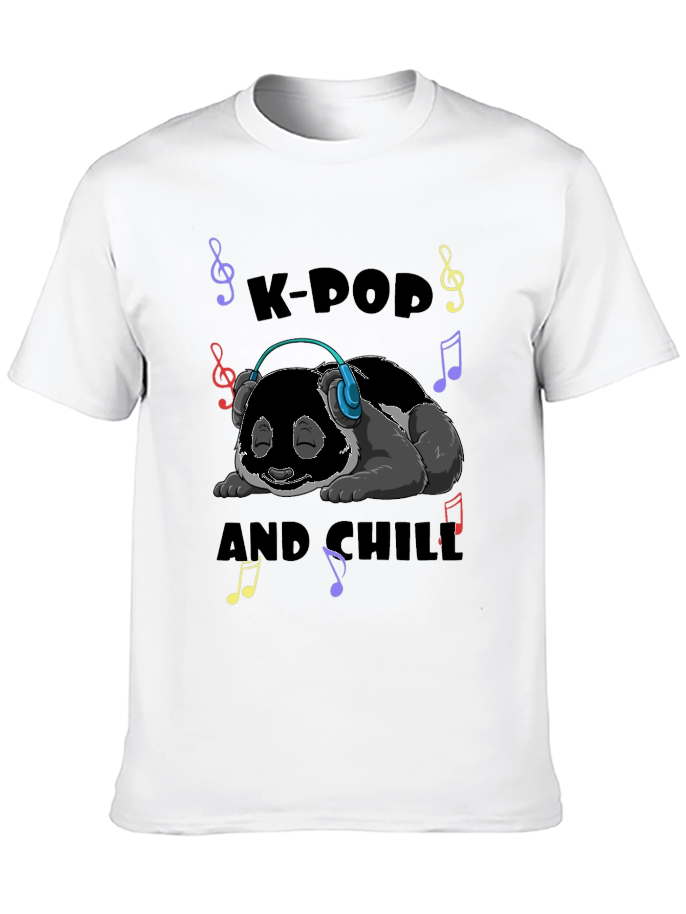 K-Pop and Chill Panda T-Shirt