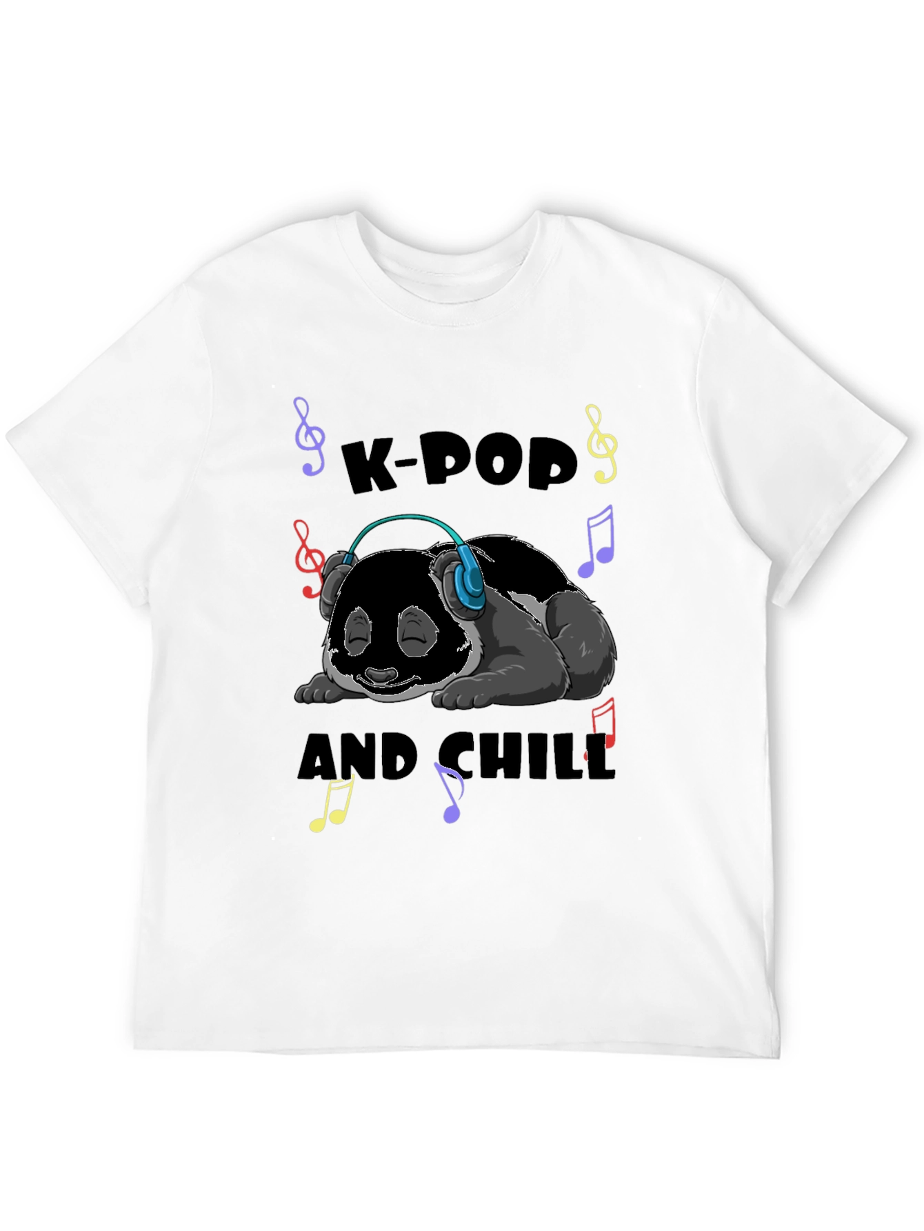 K-Pop and Chill Panda T-Shirt