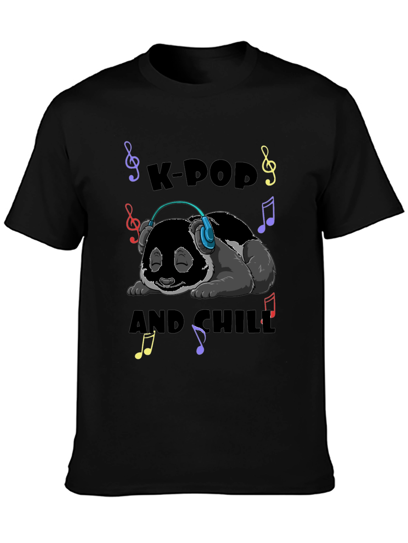 K-Pop and Chill Panda T-Shirt