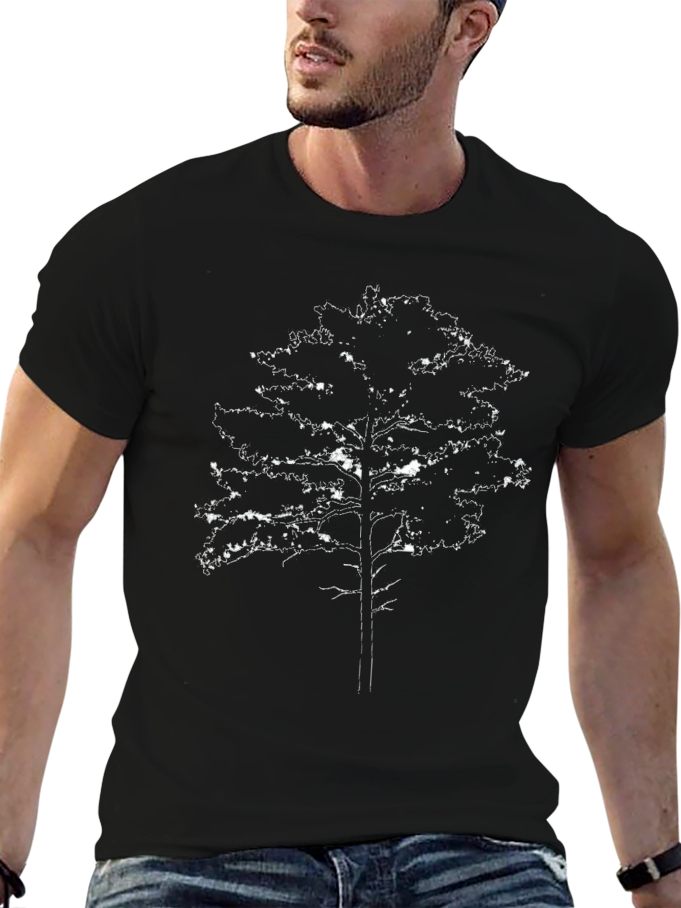 Tree Graphic Black T-Shirt
