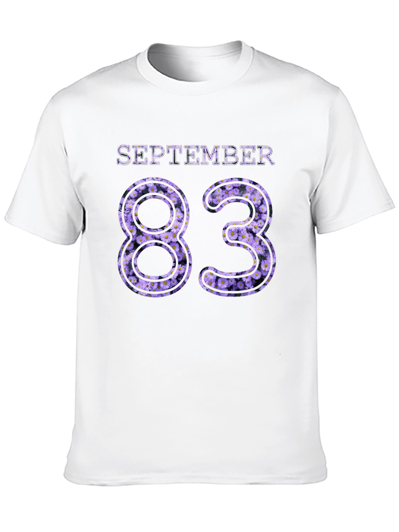 September 83 Floral Birthday Tee