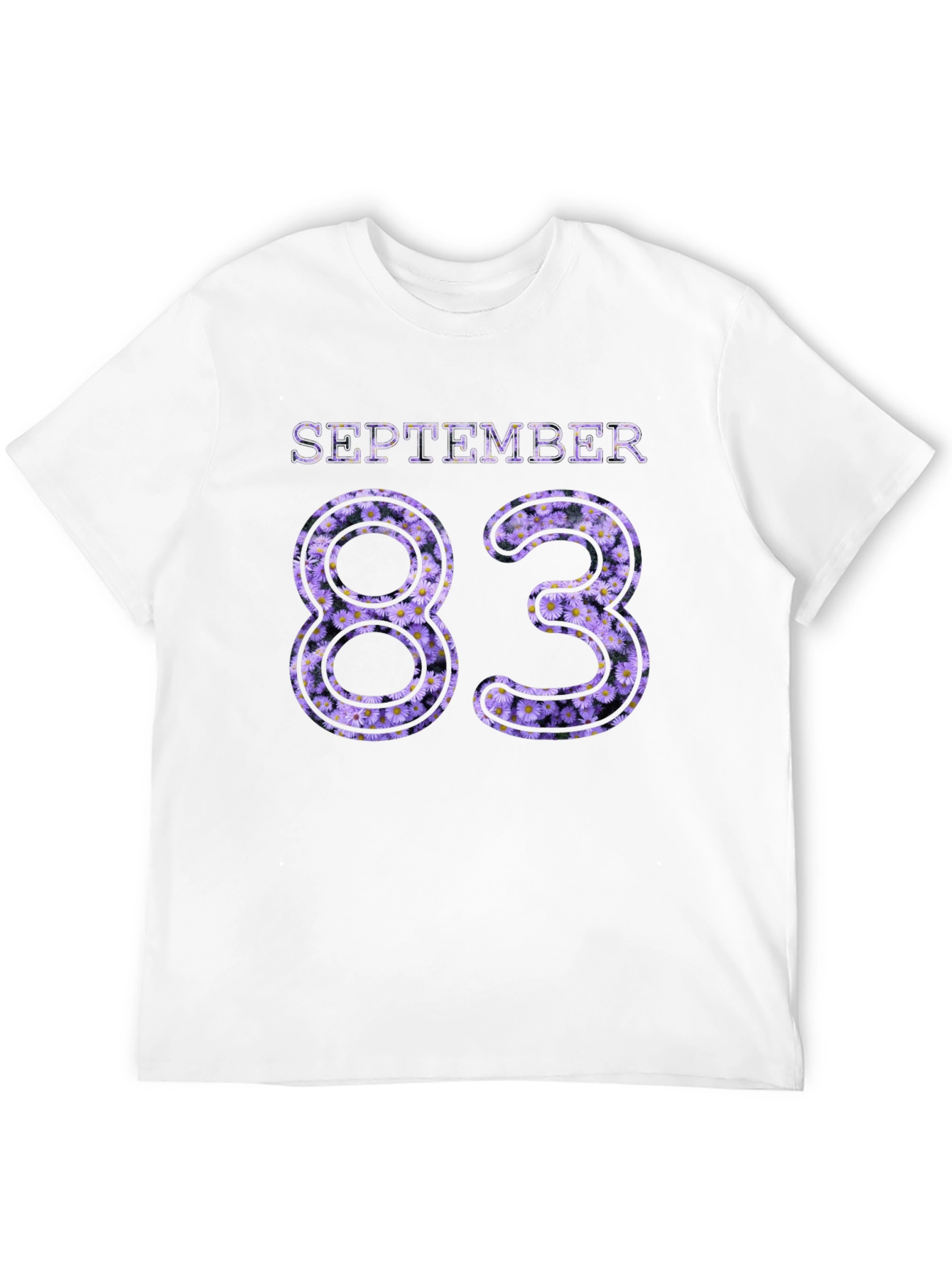September 83 Floral Birthday Tee