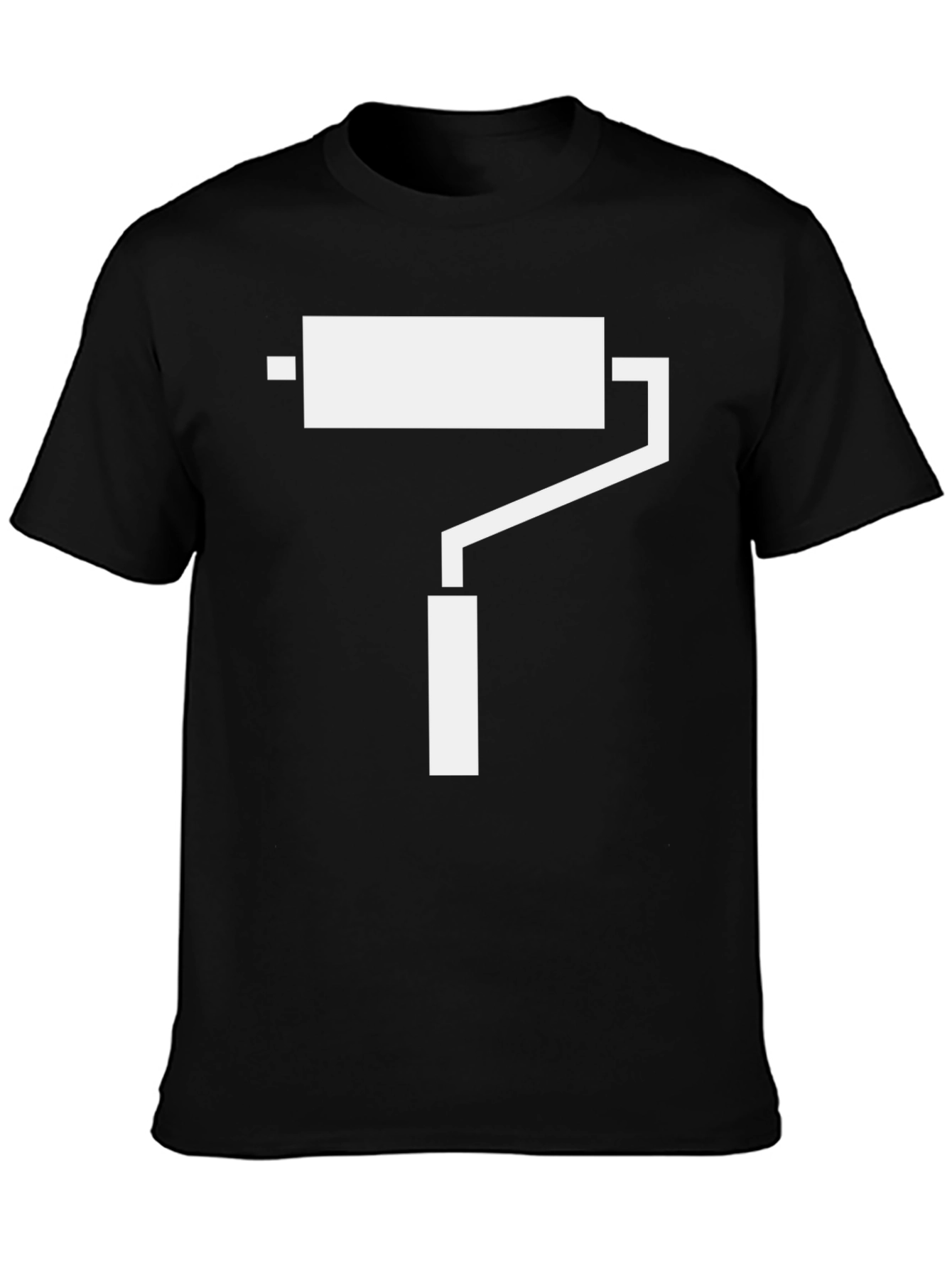Paint Roller Graphic Tee - Modern Art Shirt