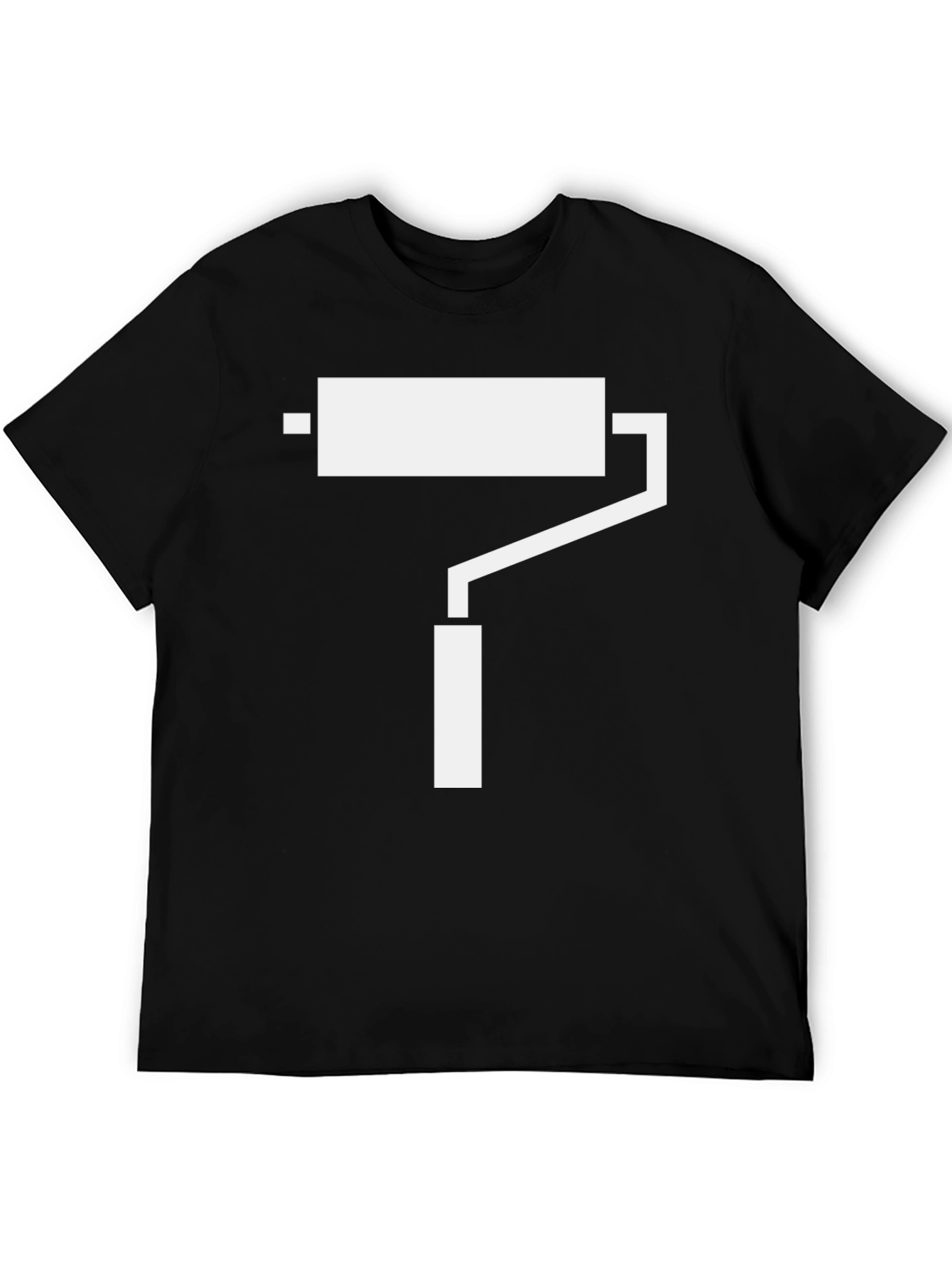 Paint Roller Graphic Tee - Modern Art Shirt