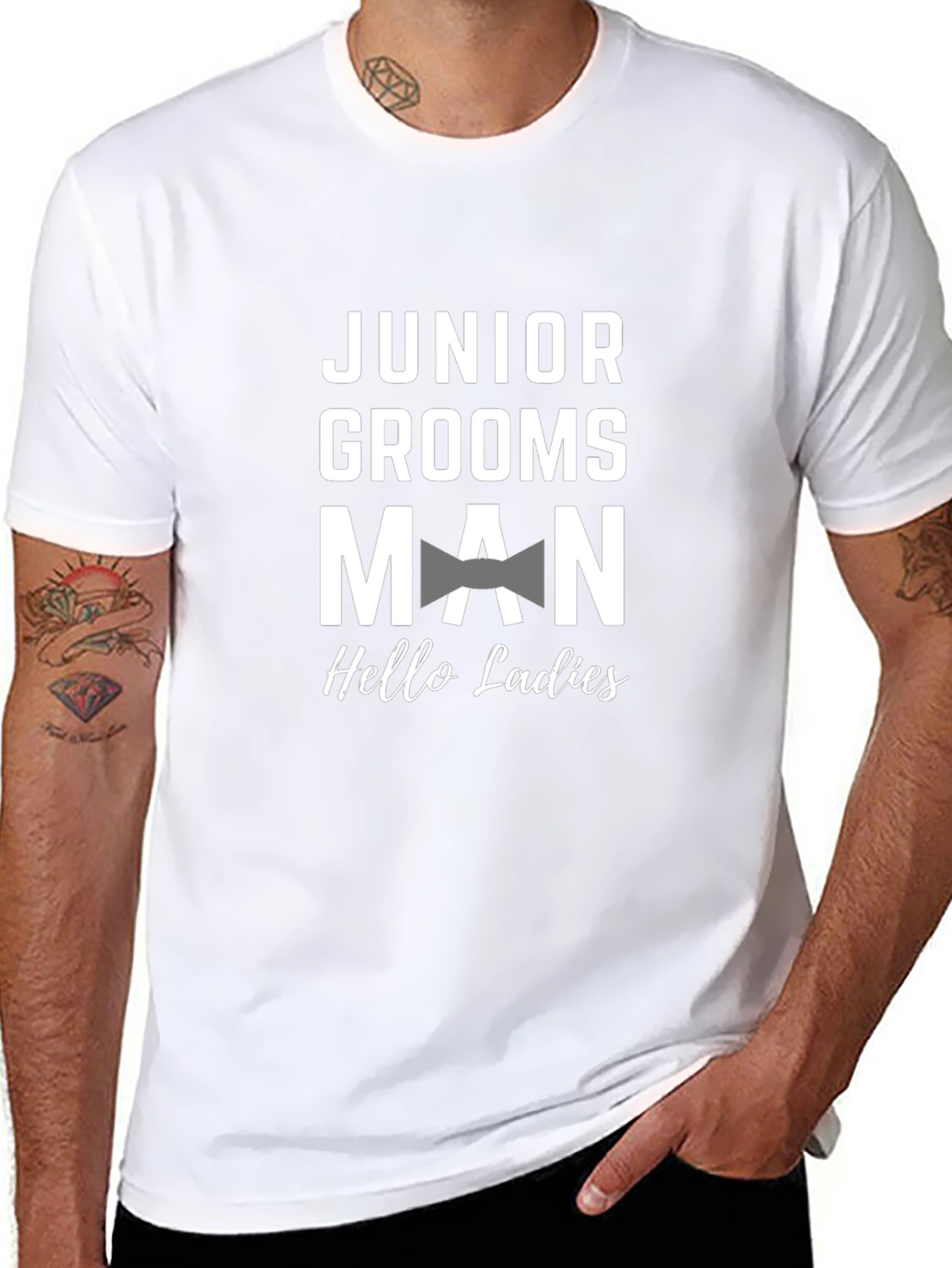 Junior Groomsman T-Shirt - Hello Ladies Wedding Attire
