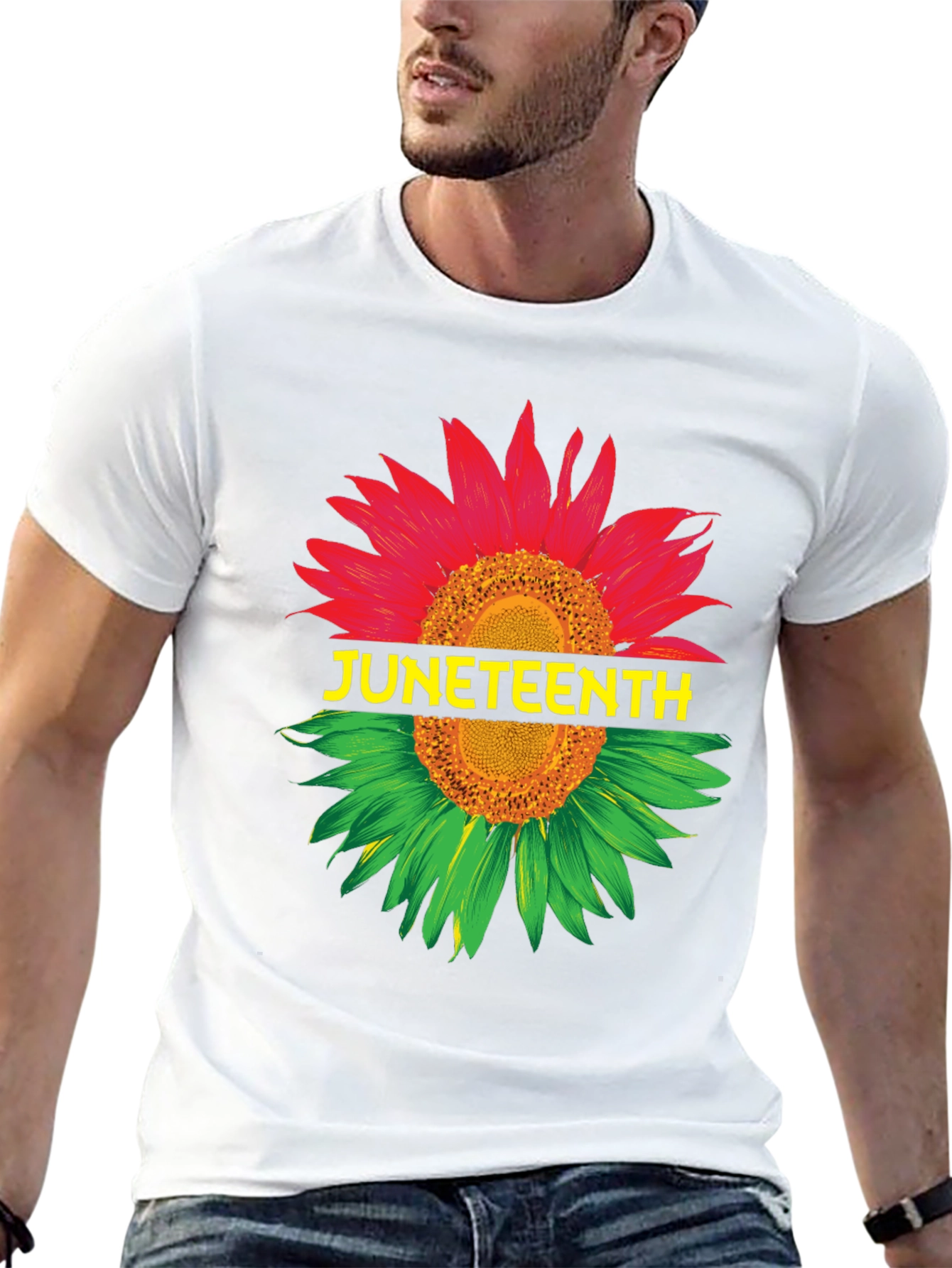Juneteenth Sunflower Graphic T-Shirt - Freedom Day Tee