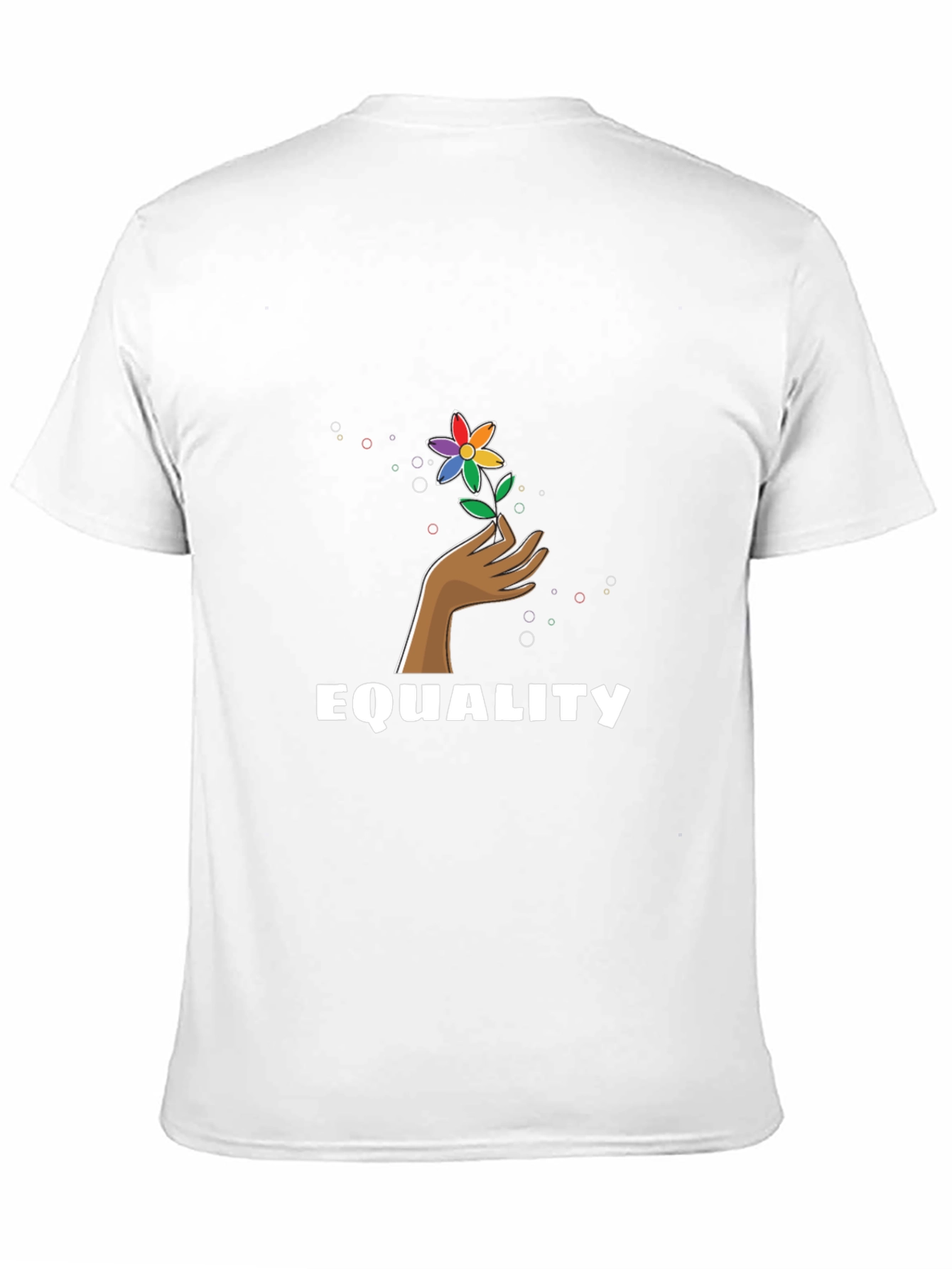 Equality Rainbow Flower Graphic T-Shirt