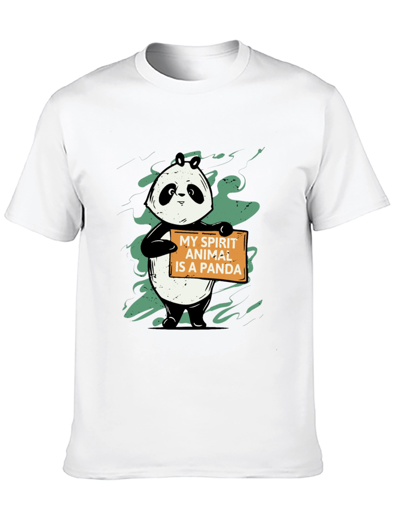 Panda Spirit Animal Graphic T-Shirt - Unisex Black Tee