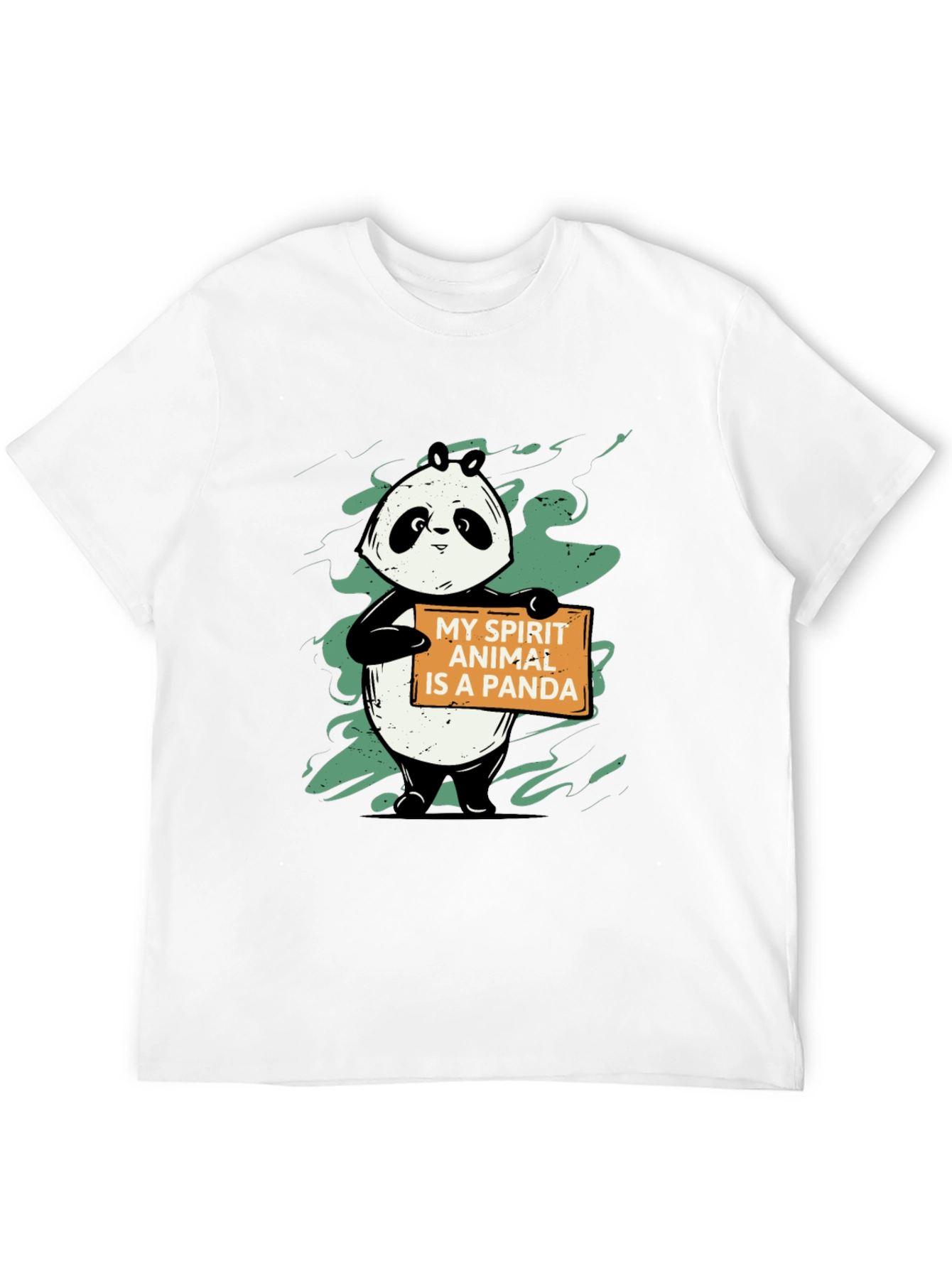 Panda Spirit Animal Graphic T-Shirt - Unisex Black Tee