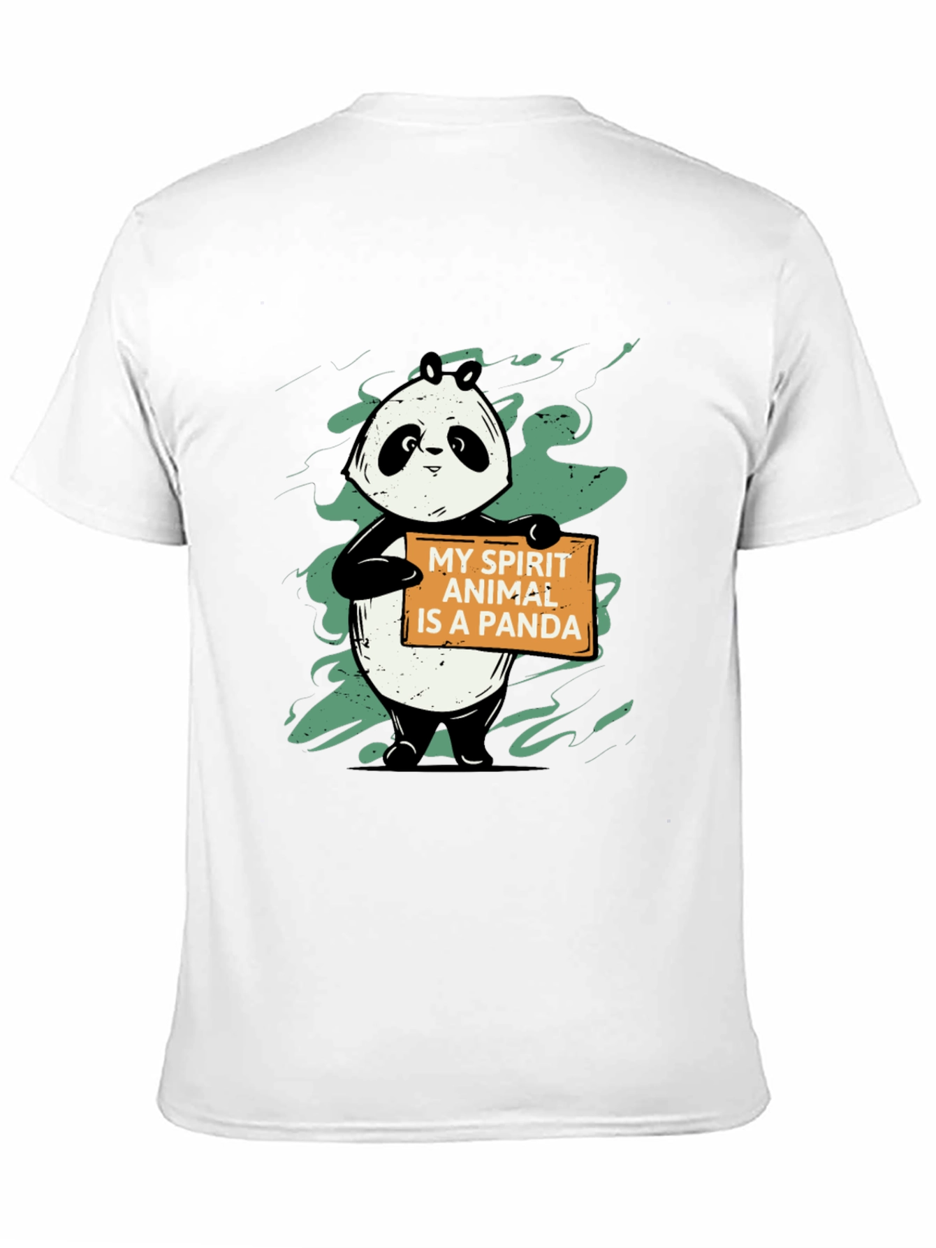 Panda Spirit Animal Graphic T-Shirt - Unisex Black Tee