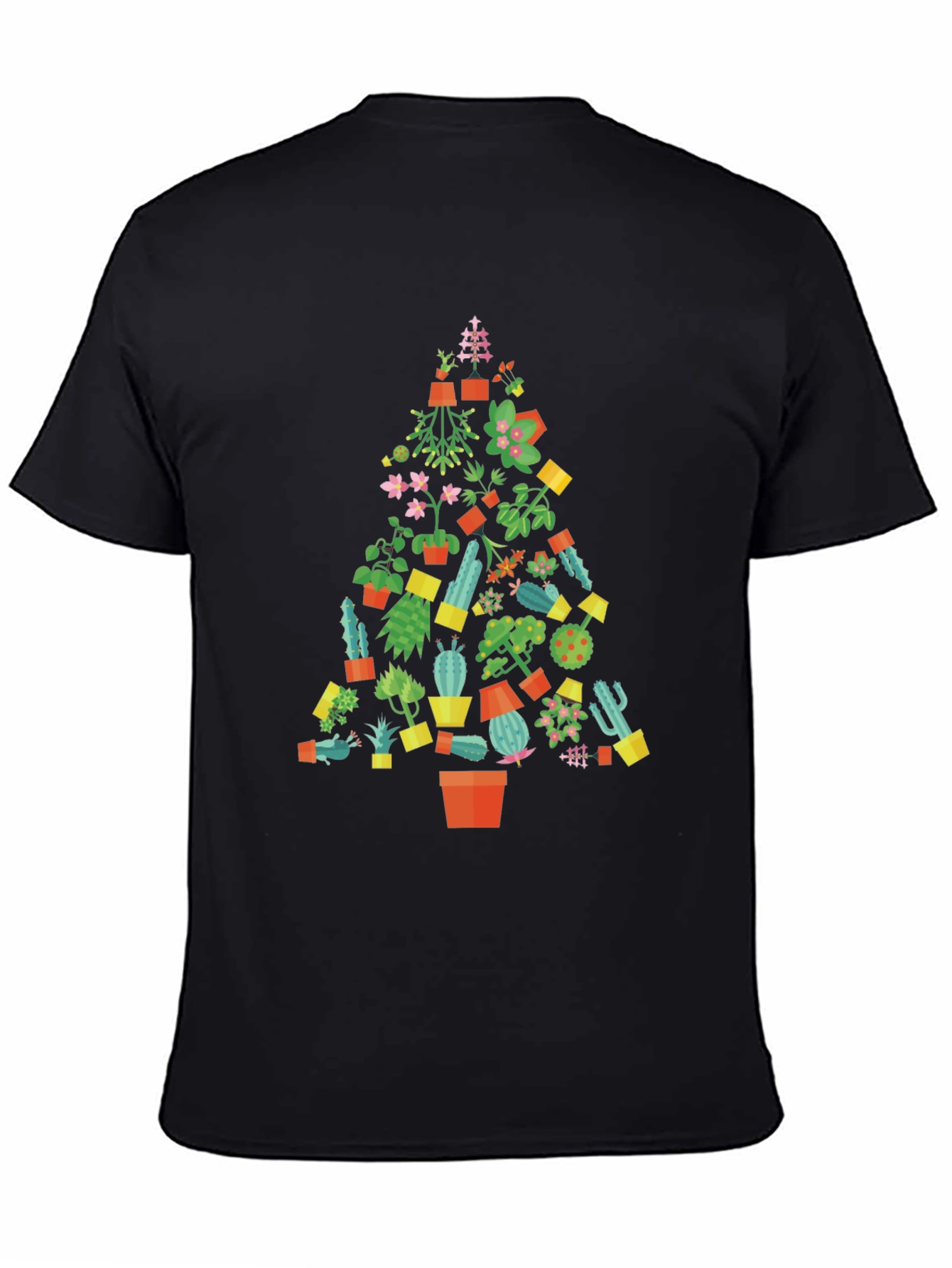 Cactus Christmas Tree T-Shirt - Holiday Plant Lover Tee