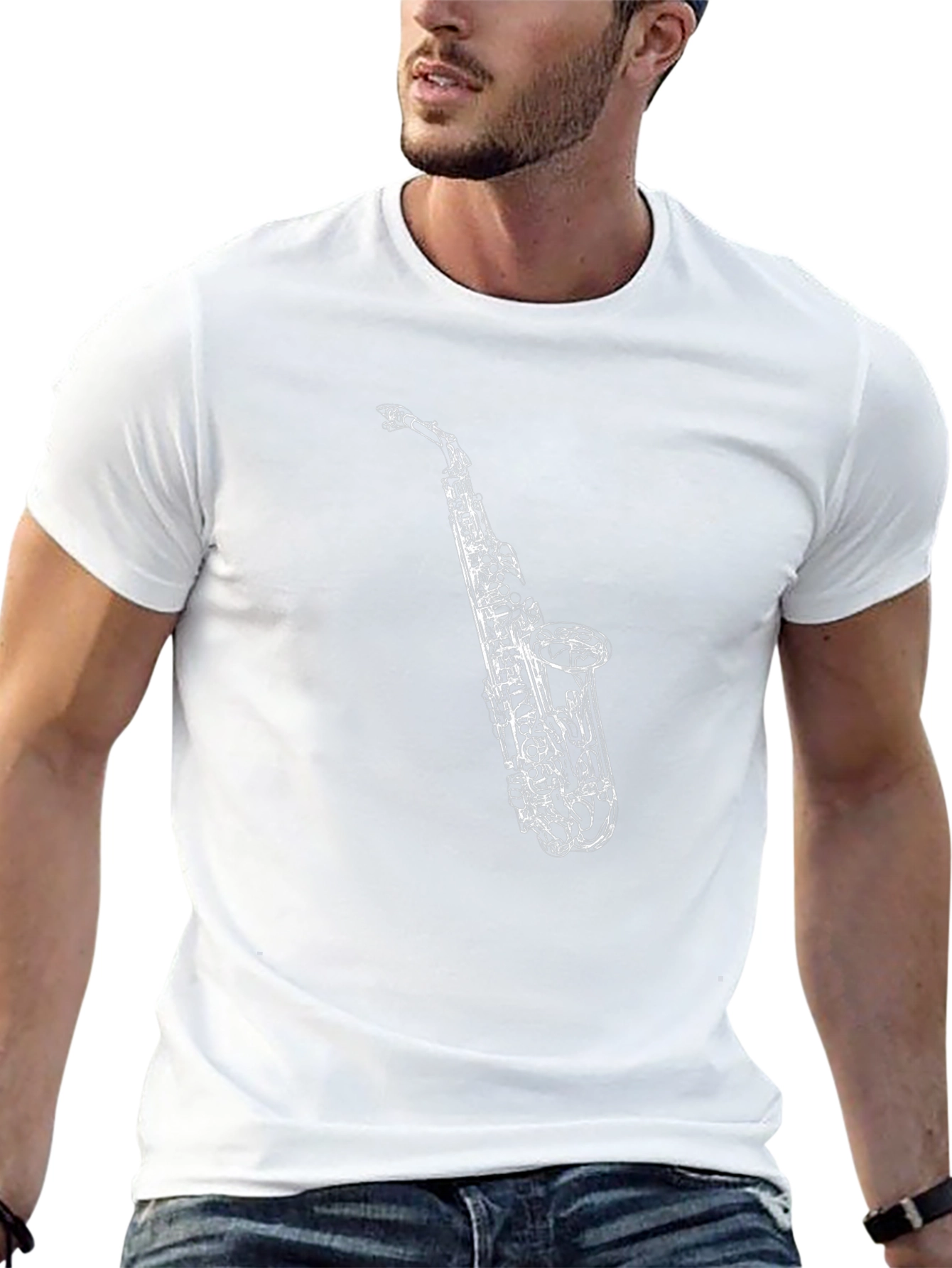 Saxophone Graphic T-Shirt - Musician Style