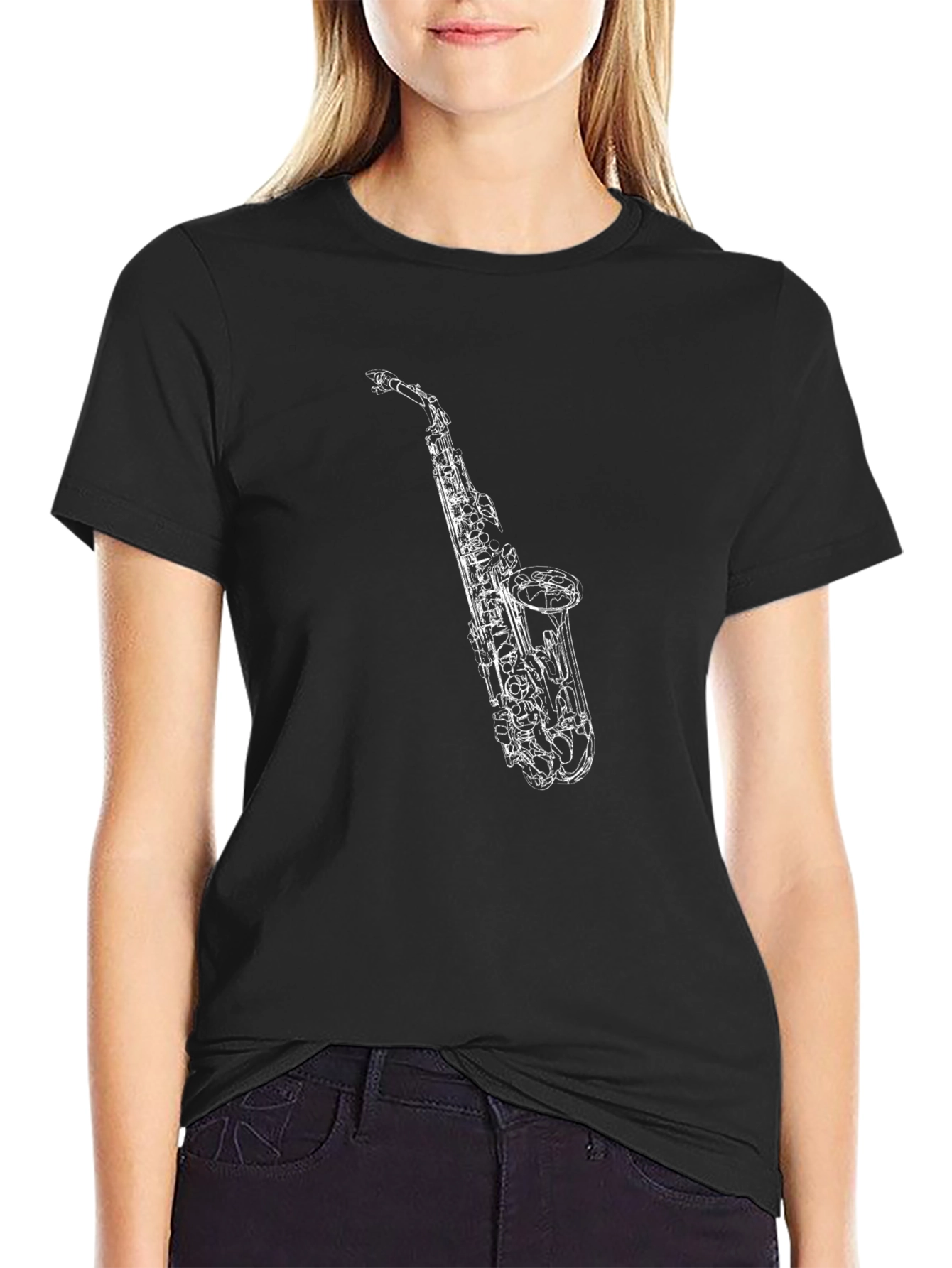 Saxophone Graphic T-Shirt - Musician Style
