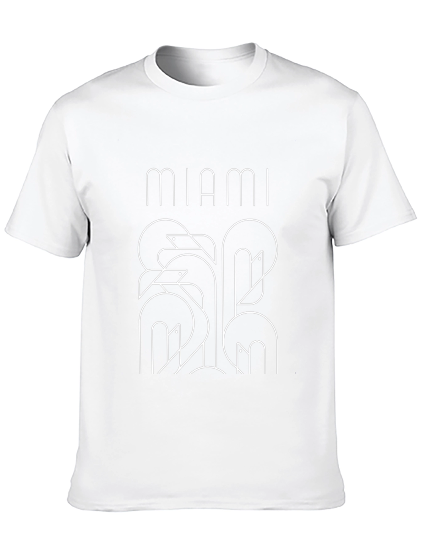 Miami Flamingo Graphic T-Shirt - Modern Design