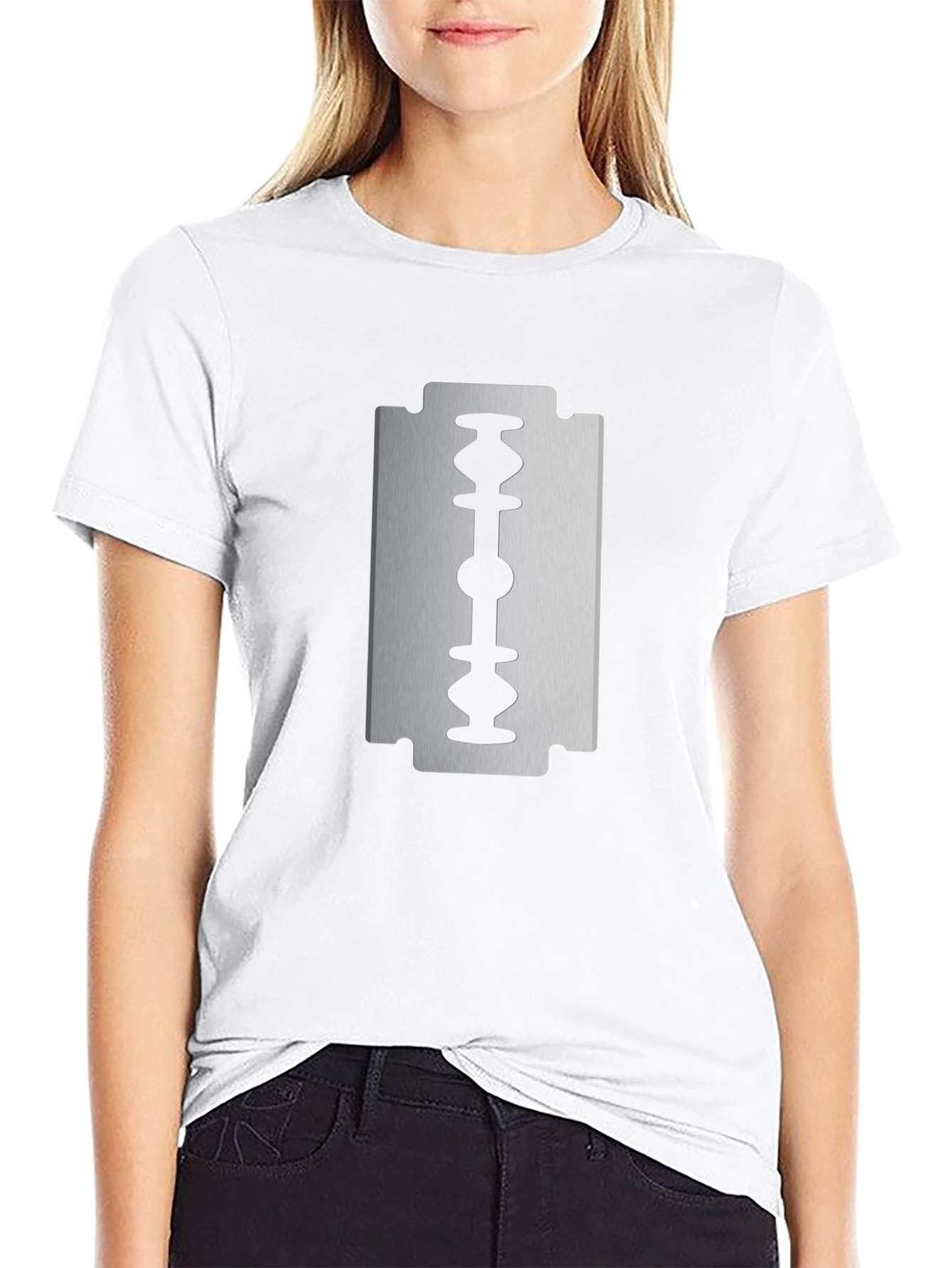 Razor Blade Graphic Tee - Edgy Style