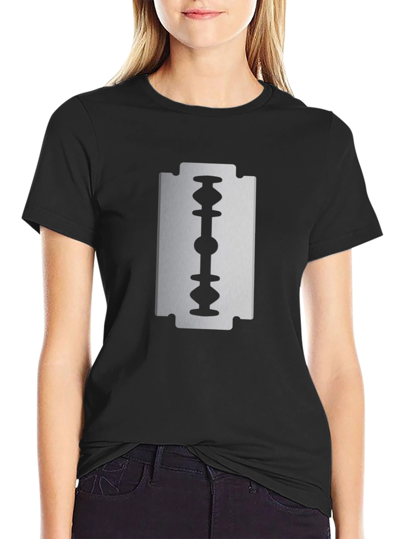Razor Blade Graphic Tee - Edgy Style