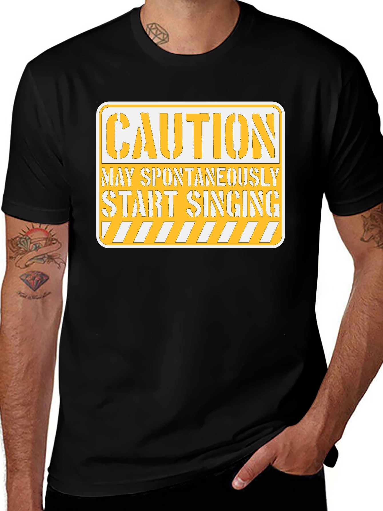 Caution May Spontaneously Start Singing T-Shirt