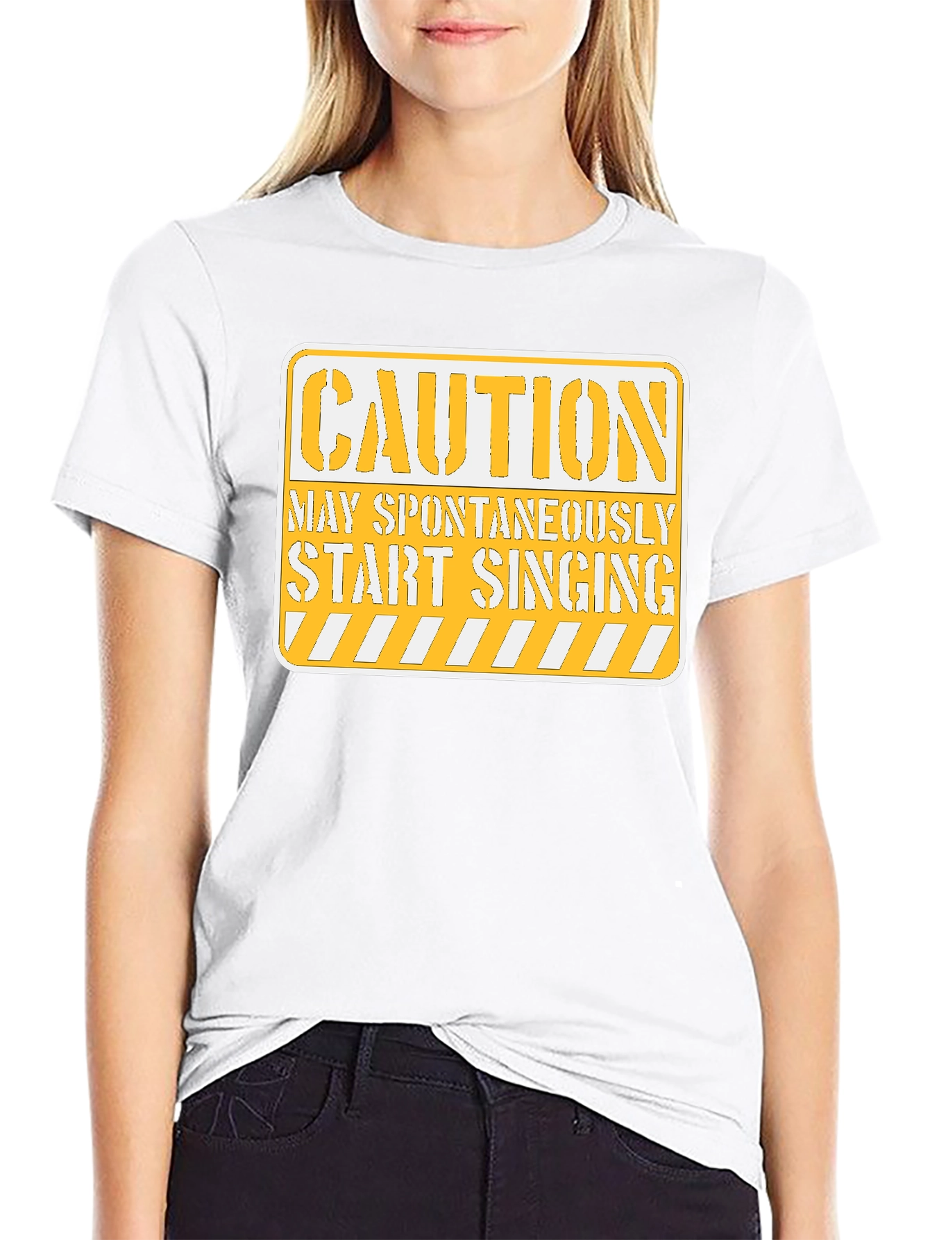 Caution May Spontaneously Start Singing T-Shirt
