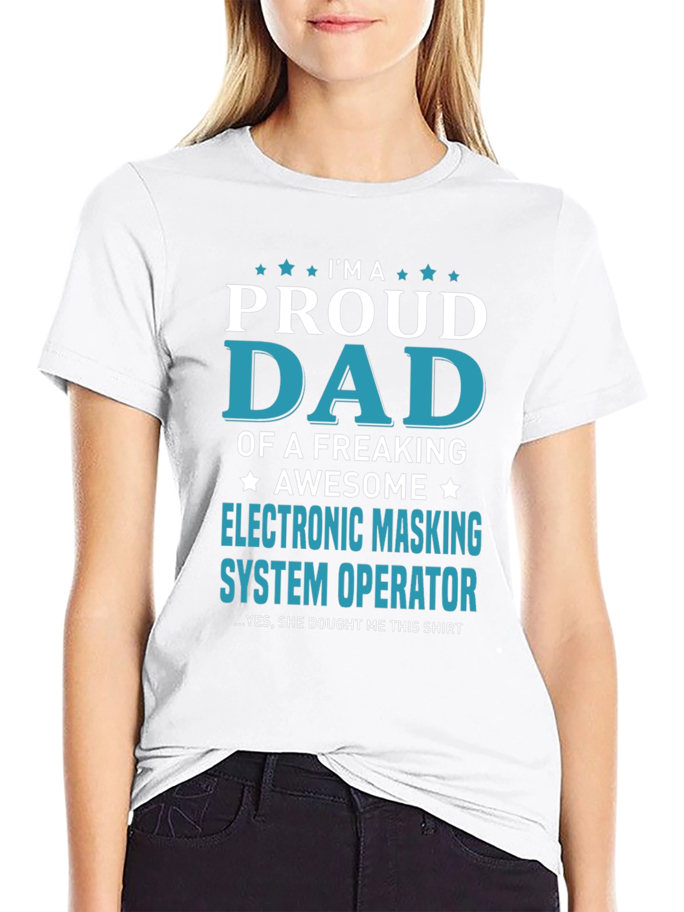 Proud Dad Electronic Masking System Operator T-Shirt
