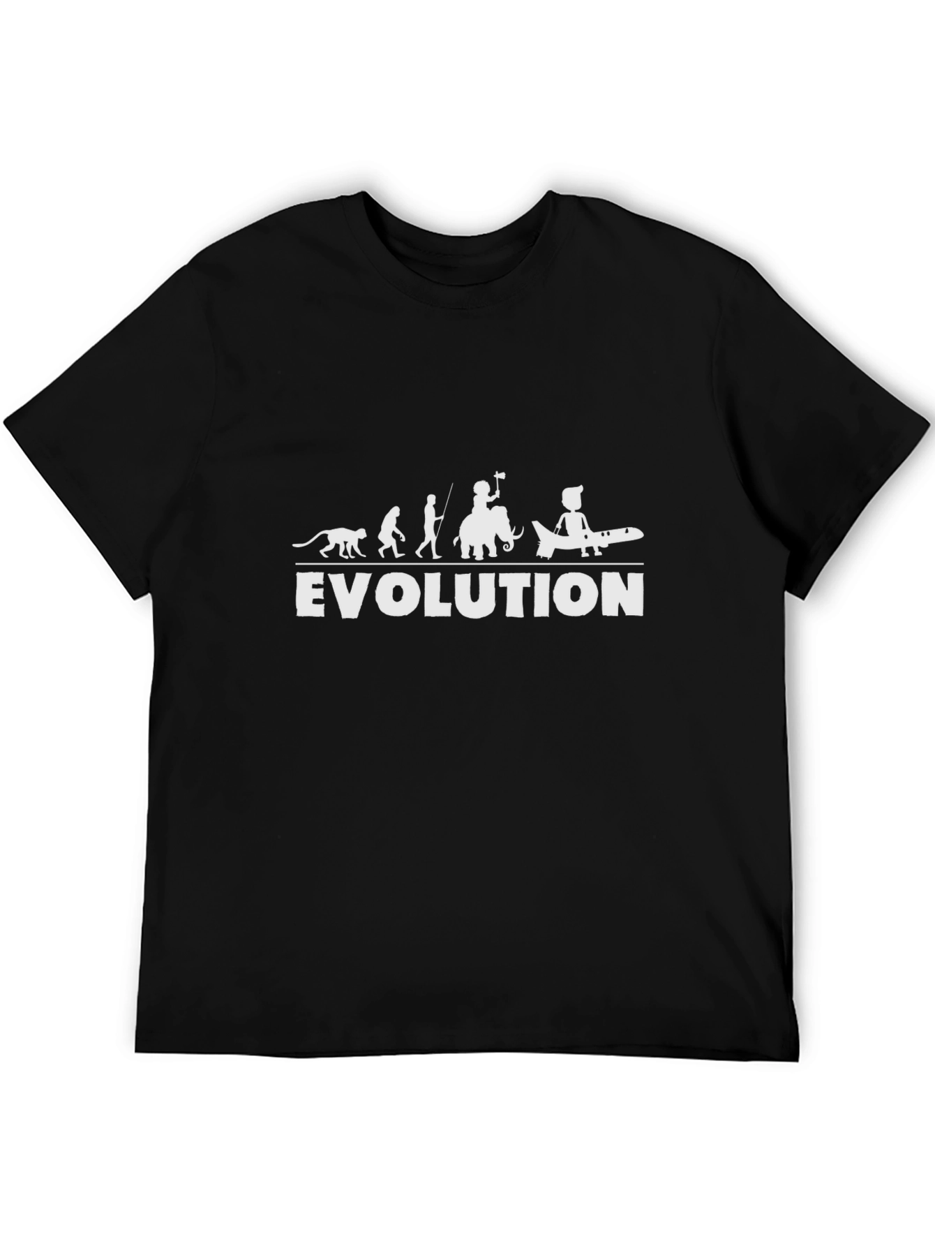 Evolution T-Shirt Funny Human Airplane Tee
