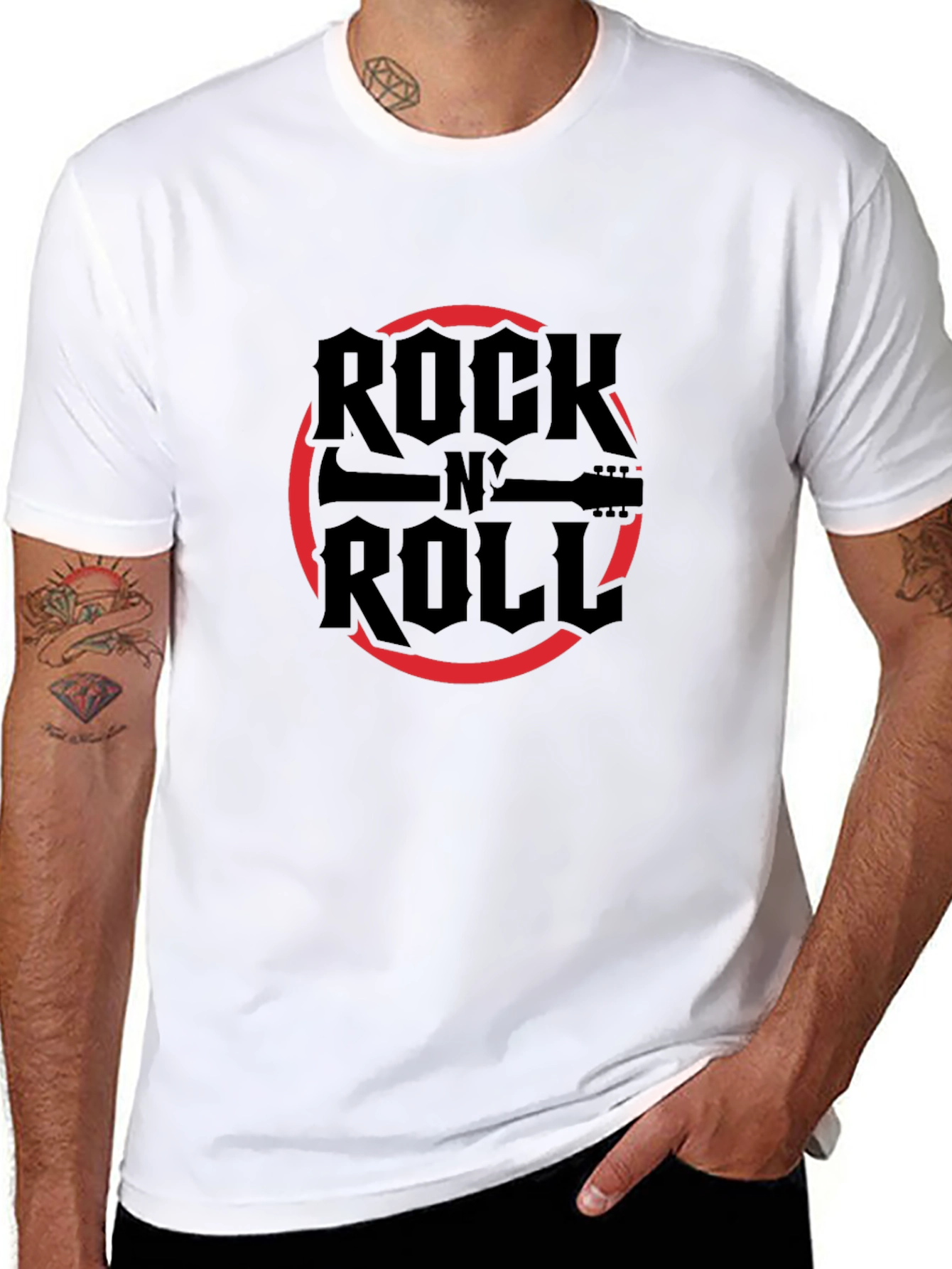 Rock N Roll Graphic Print Tee
