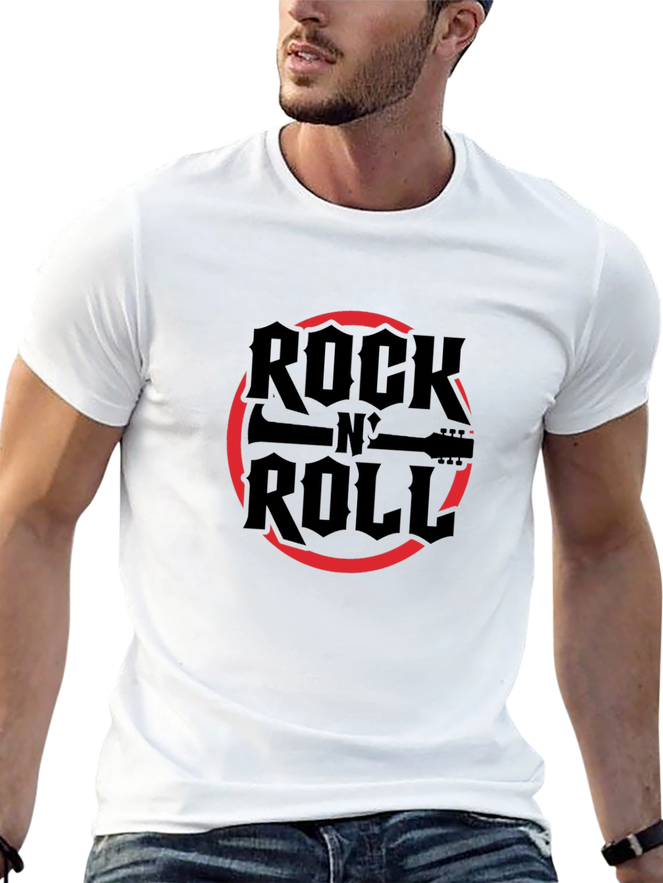 Rock N Roll Graphic Print Tee