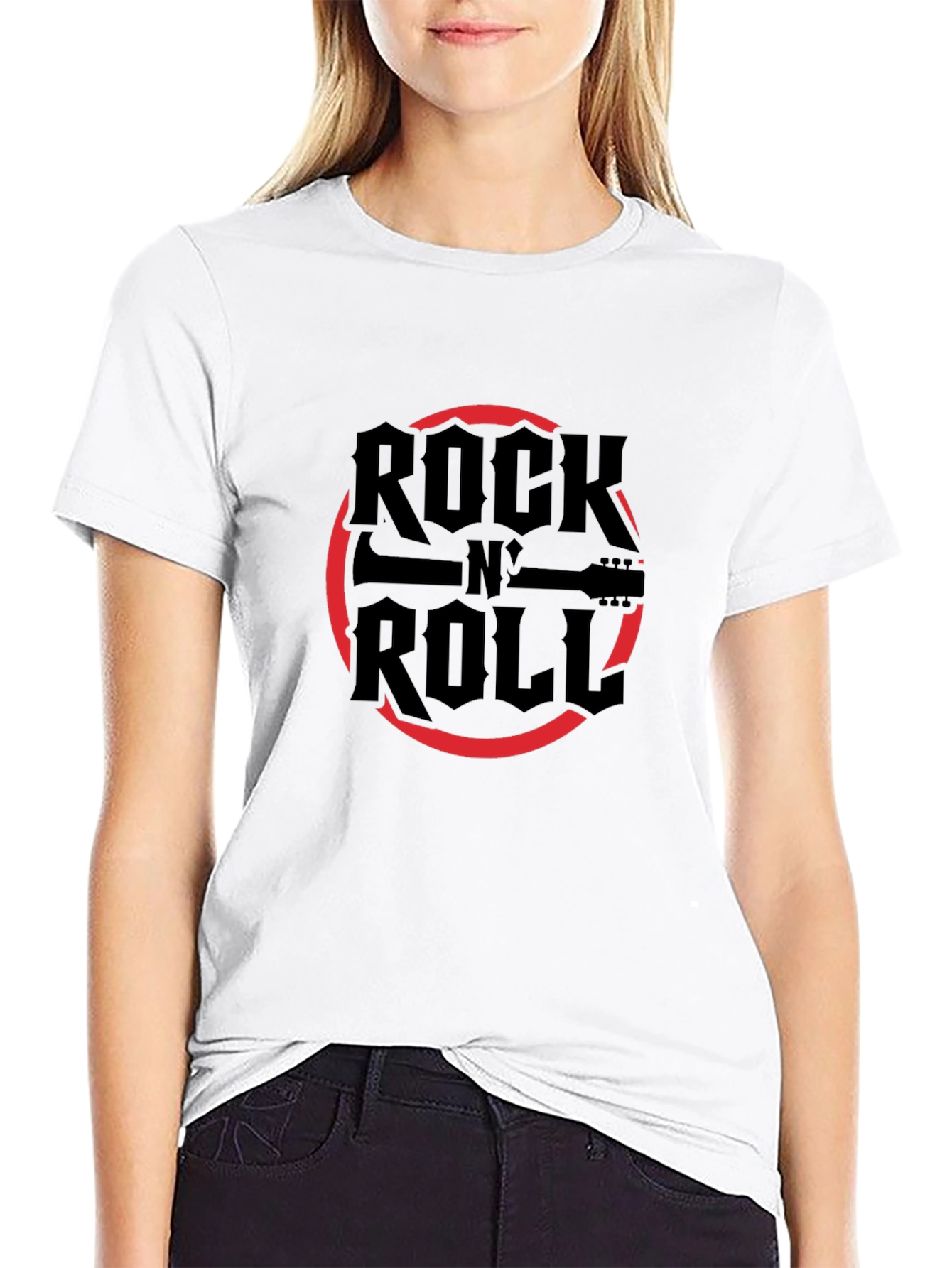 Rock N Roll Graphic Print Tee