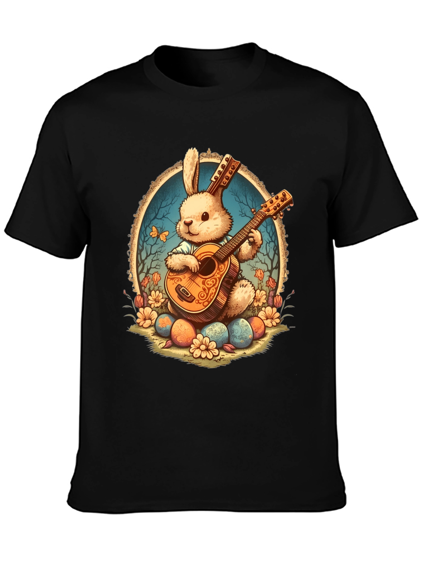 Bunny Guitar Easter T-Shirt