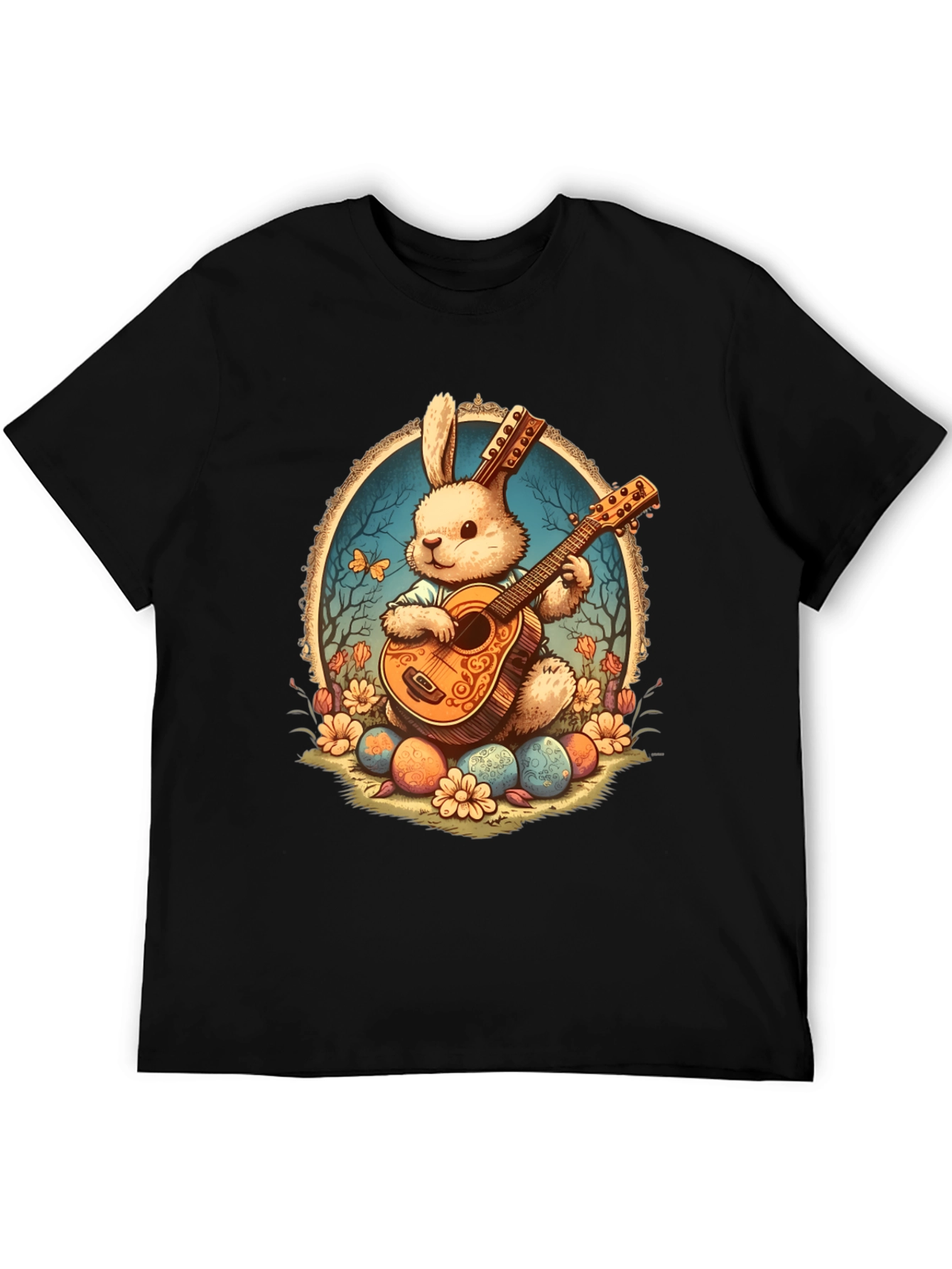 Bunny Guitar Easter T-Shirt