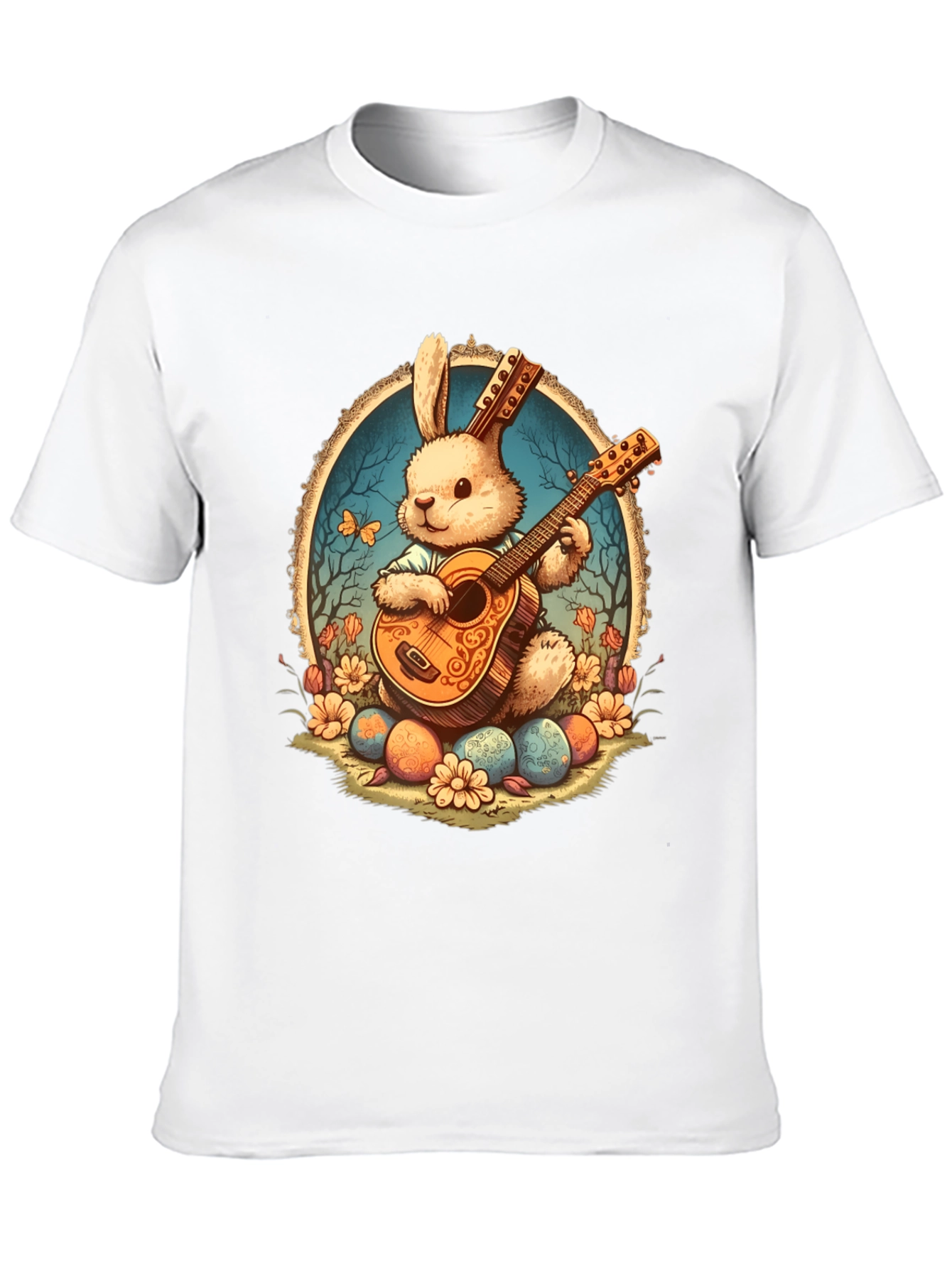 Bunny Guitar Easter T-Shirt