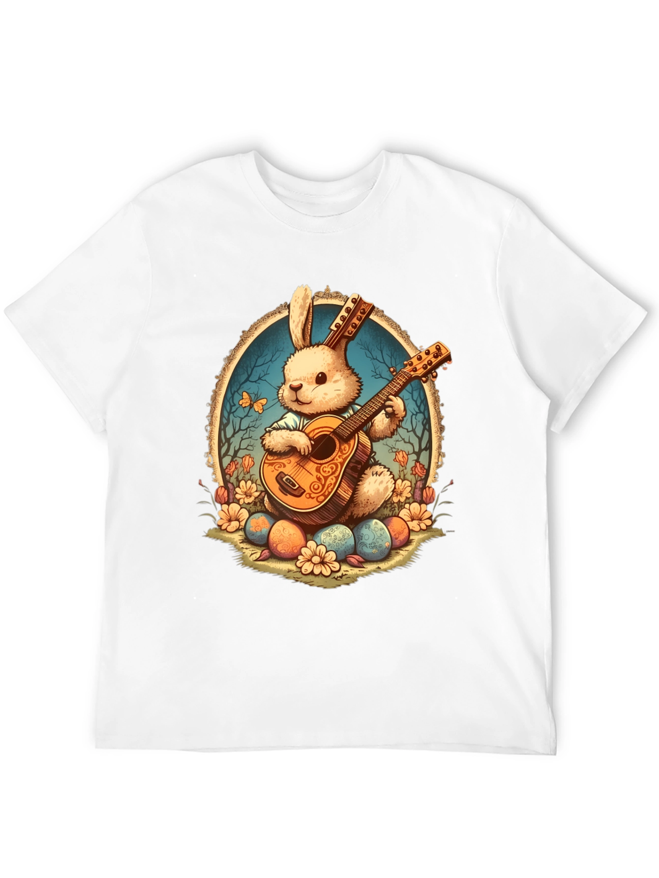 Bunny Guitar Easter T-Shirt