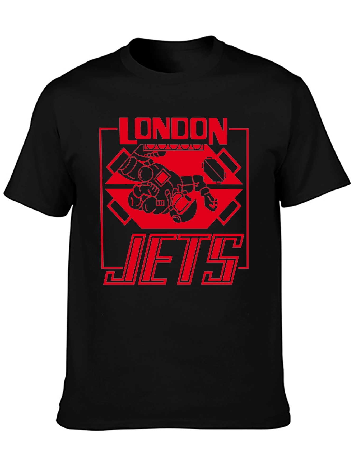 London Jets Graphic T-Shirt - Black Tee