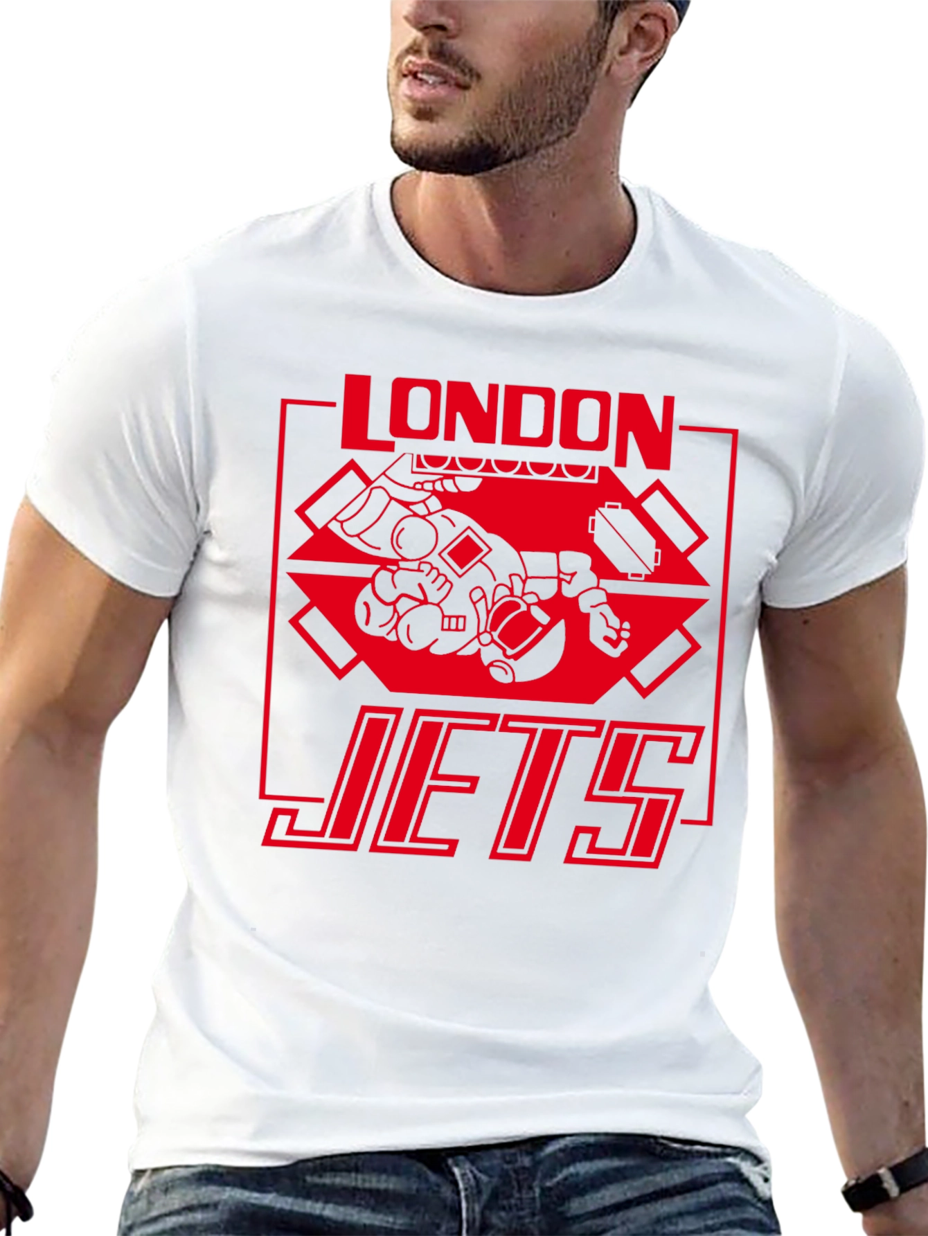 London Jets Graphic T-Shirt - Black Tee