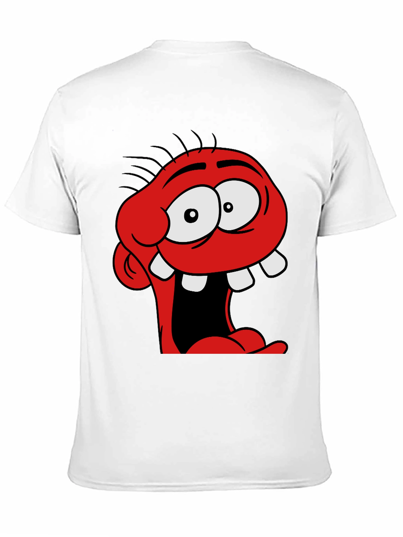 Cartoon Monster Graphic Black T-Shirt