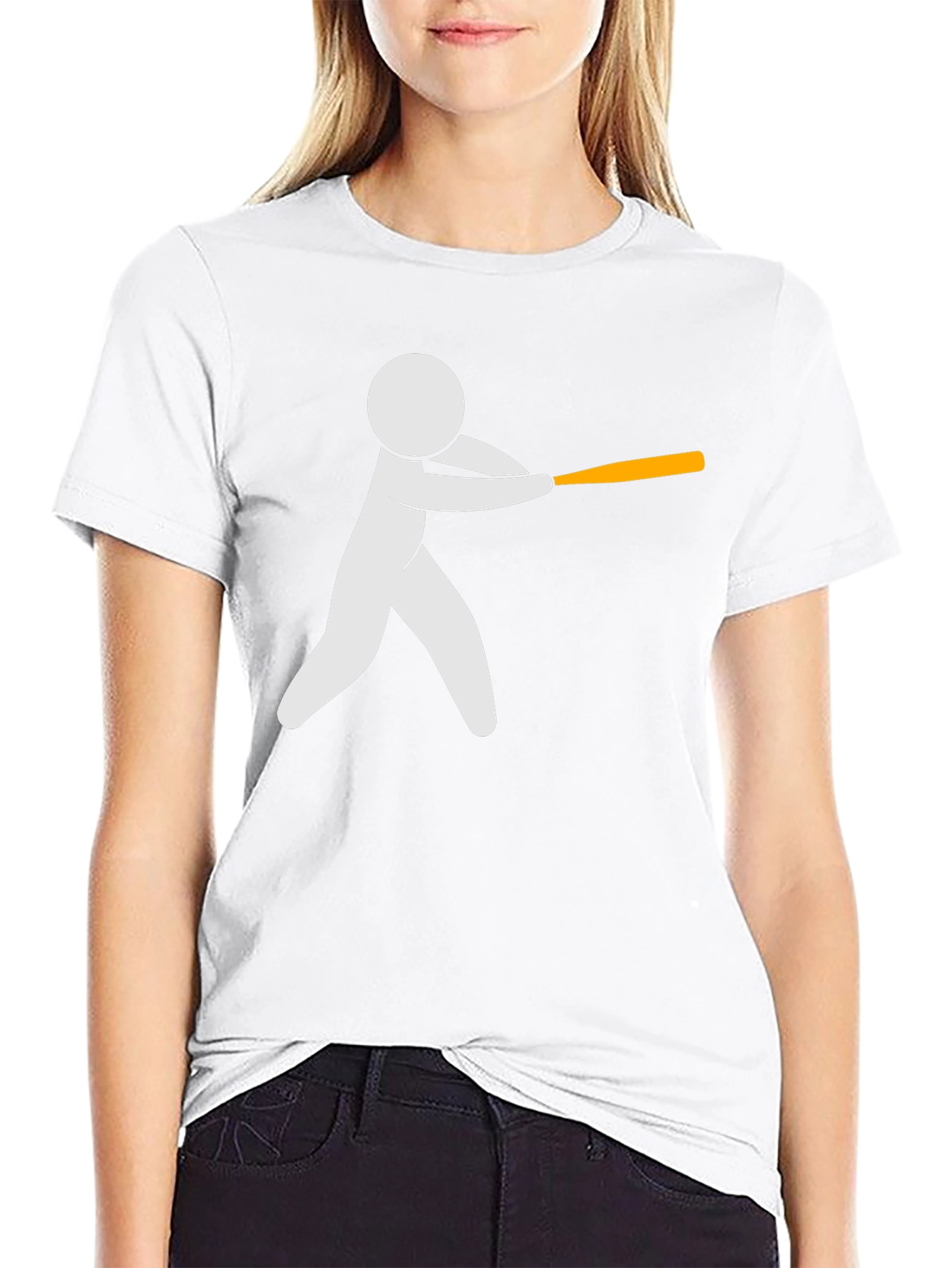 Batter Up! Stick Figure Baseball T-Shirt