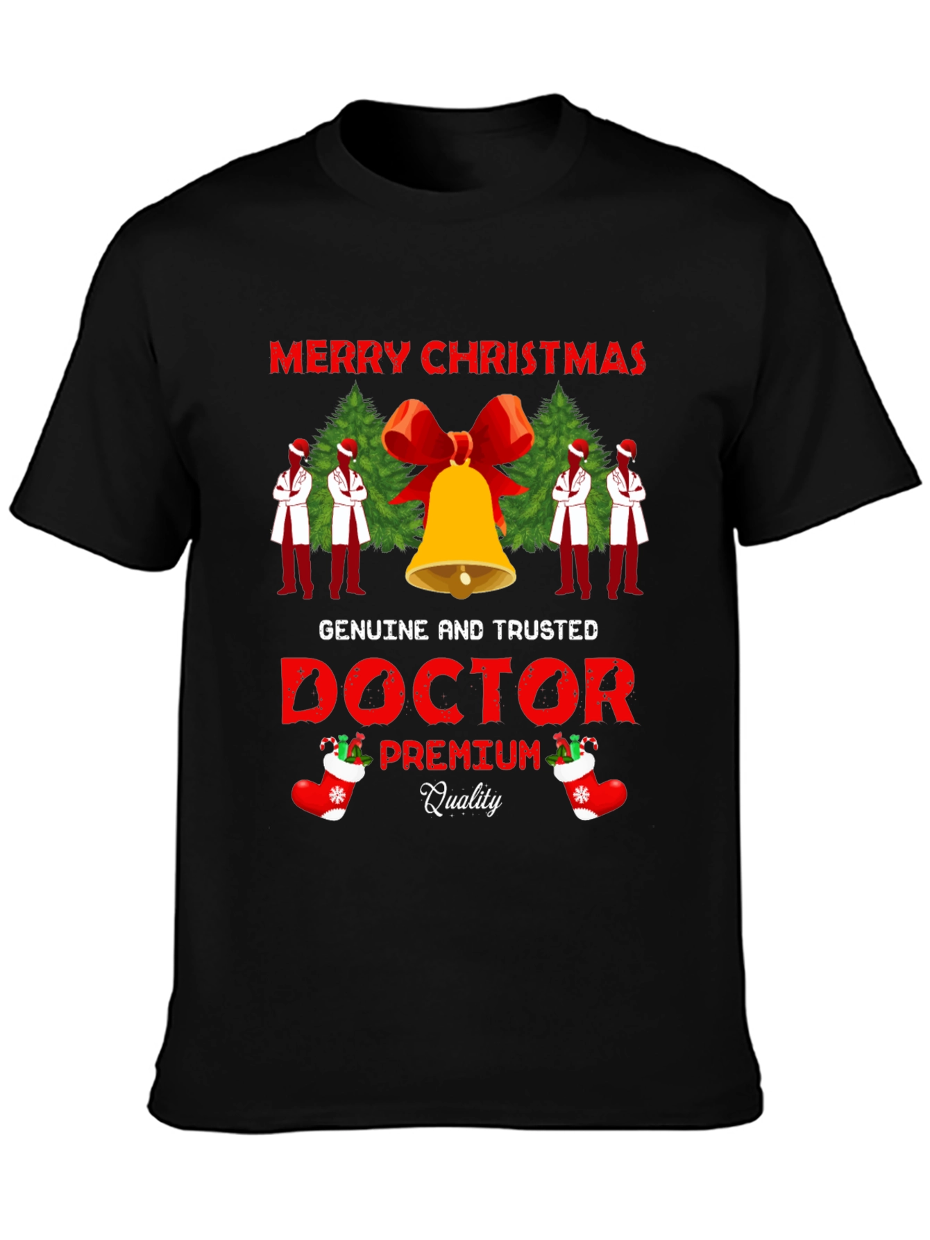 Merry Christmas Doctor Premium Quality T-Shirt