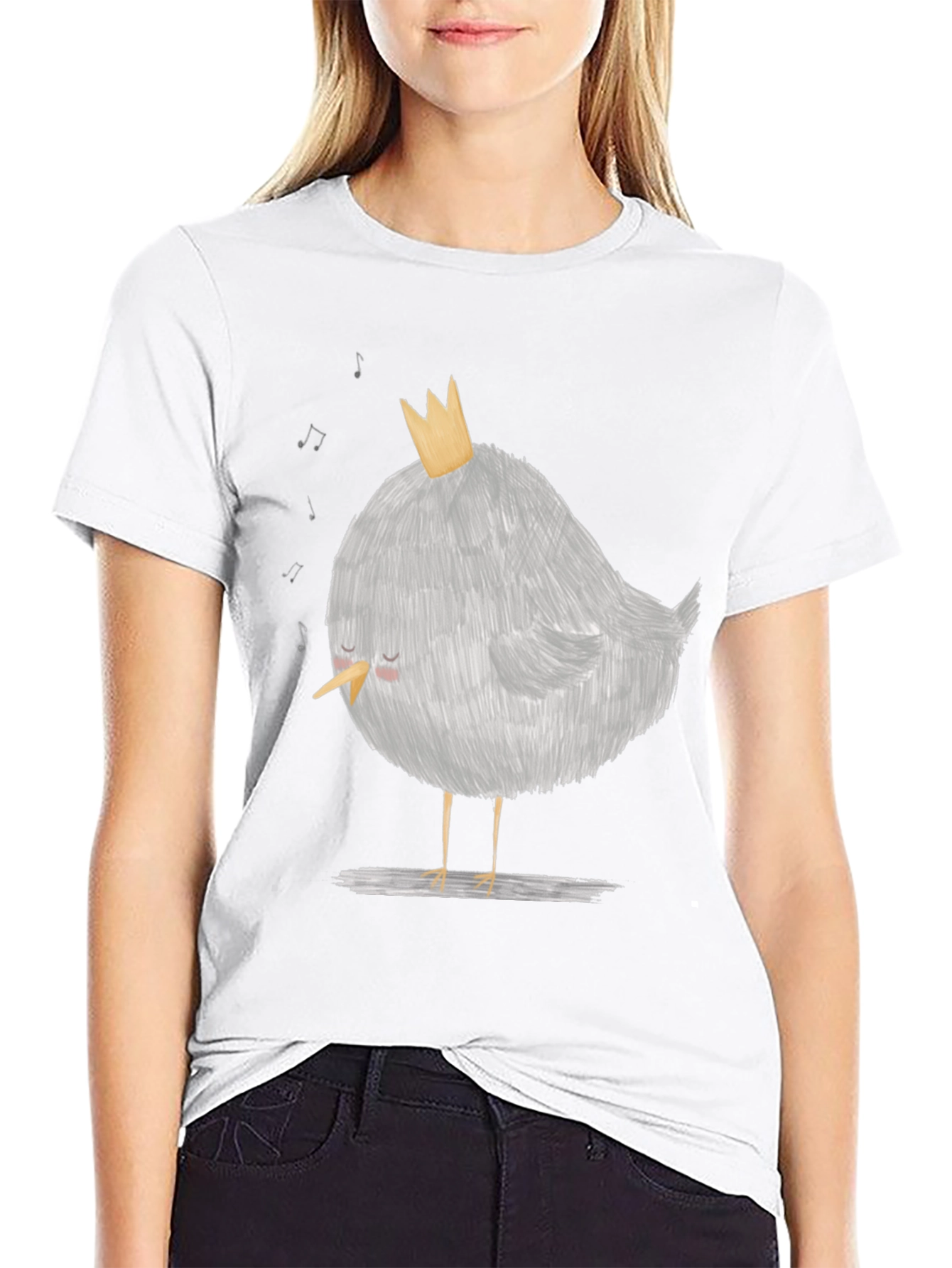 Cute Bird T-Shirt -  Sleeping King of Song