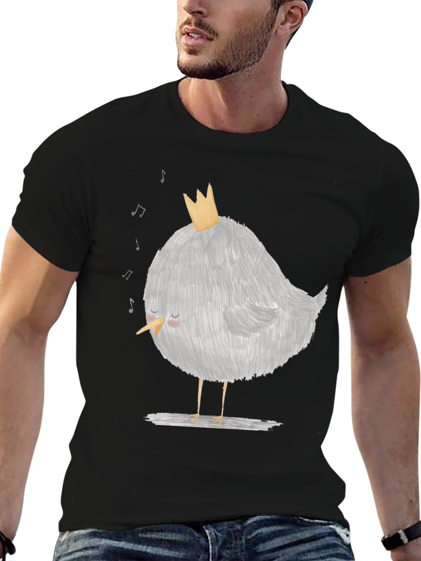 Cute Bird T-Shirt -  Sleeping King of Song