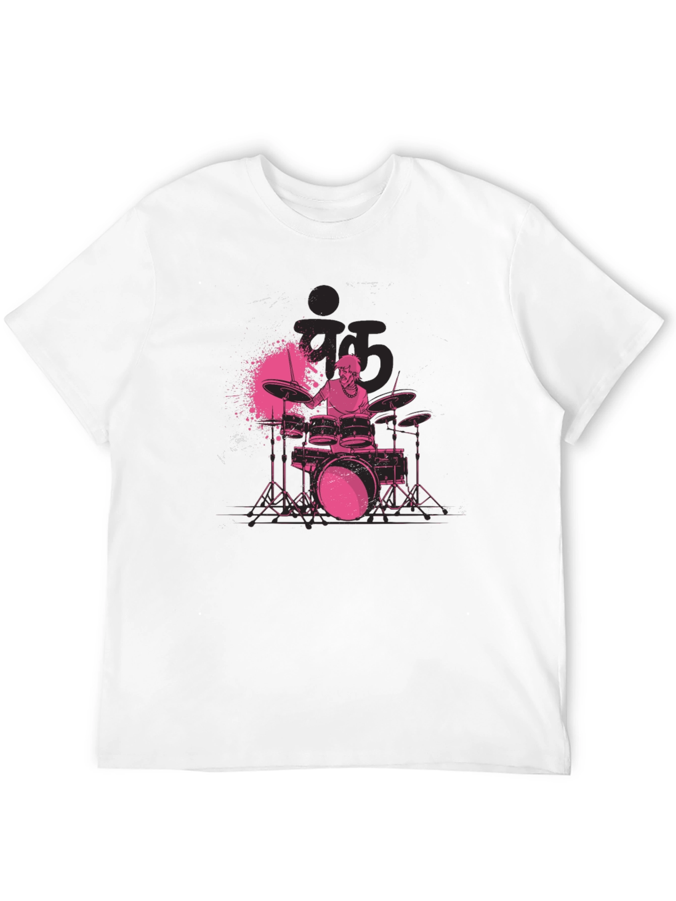 Drummer Graphic Black T-Shirt