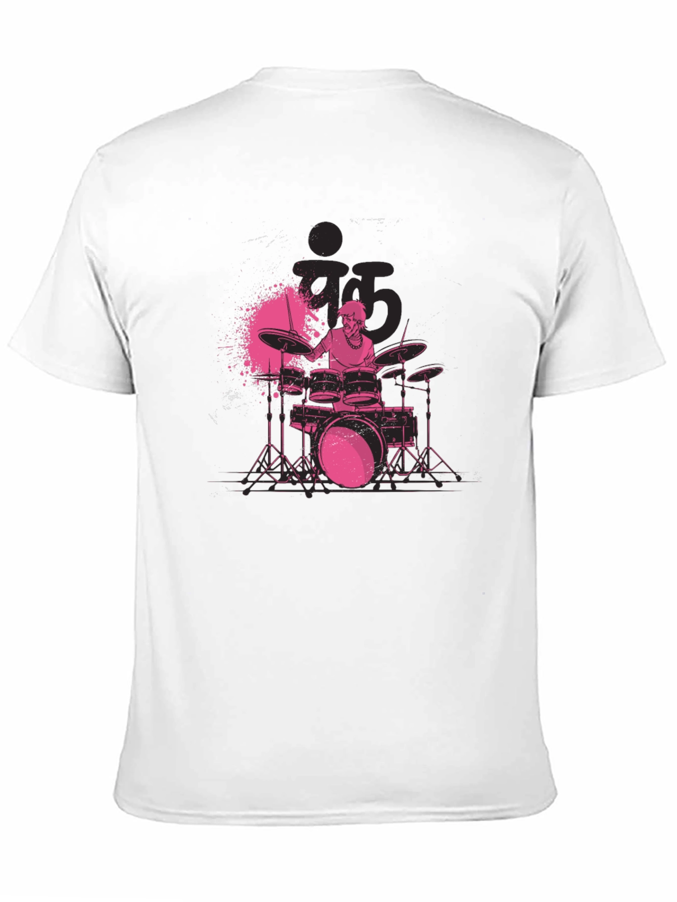 Drummer Graphic Black T-Shirt