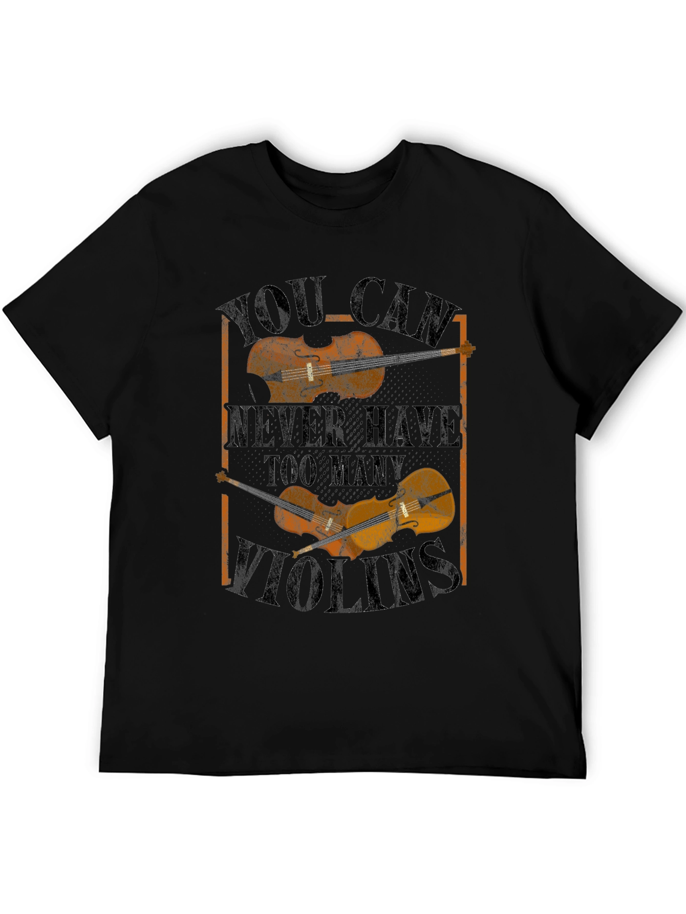 Violin Lovers Tee: Never Too Many Violins