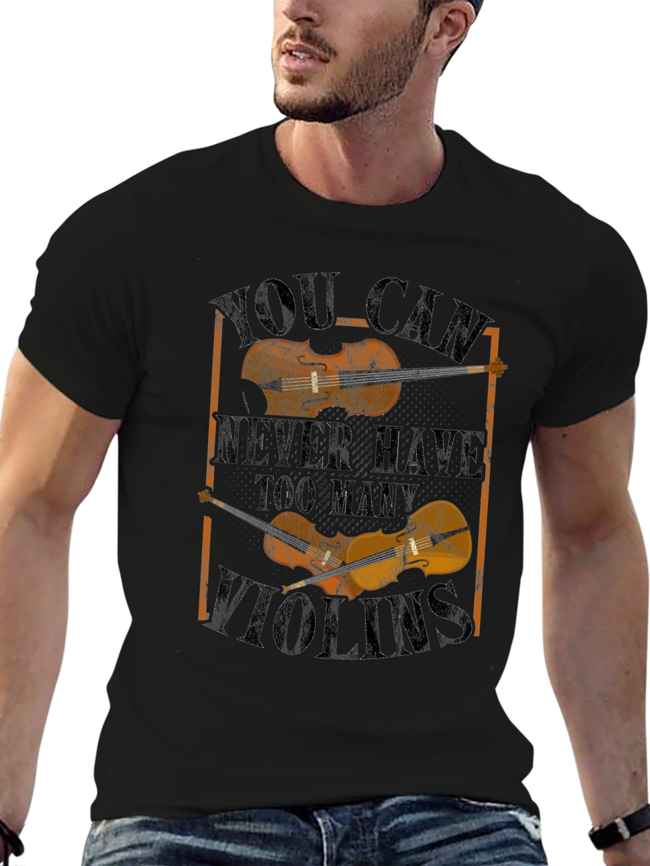 Violin Lovers Tee: Never Too Many Violins