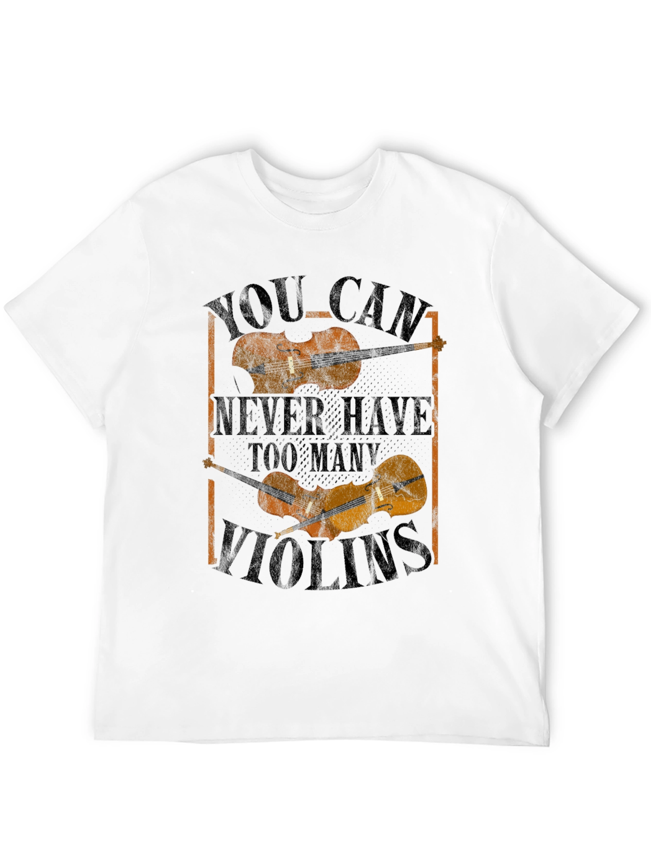 Violin Lovers Tee: Never Too Many Violins