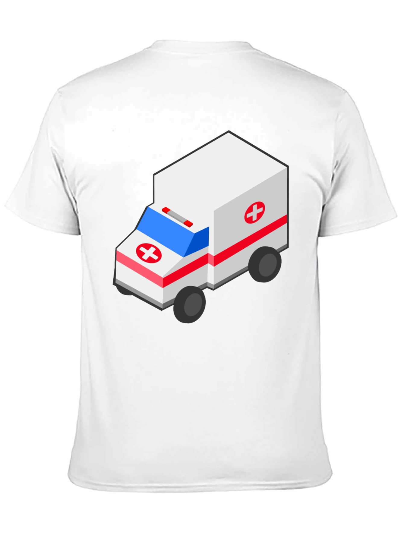 Isometric Ambulance T-Shirt - Emergency Vehicle Design