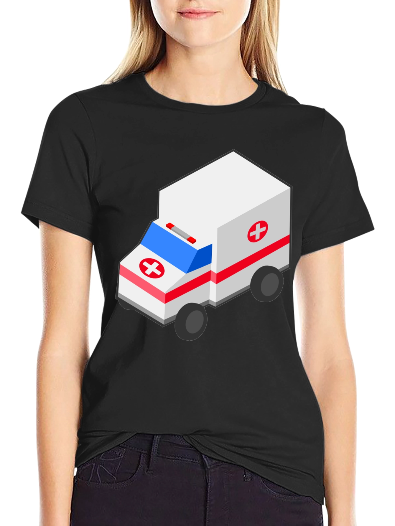 Isometric Ambulance T-Shirt - Emergency Vehicle Design