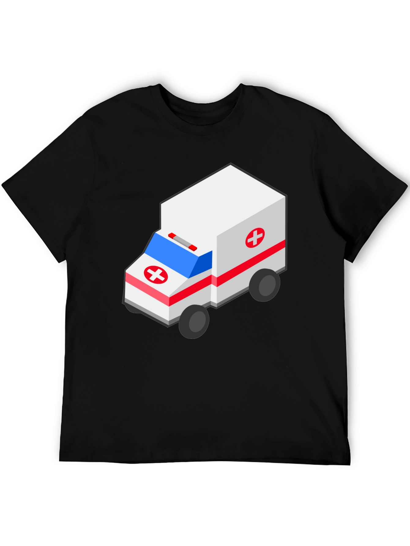 Isometric Ambulance T-Shirt - Emergency Vehicle Design