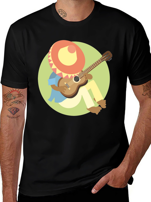 Mariachi Guitar Player Graphic T-Shirt