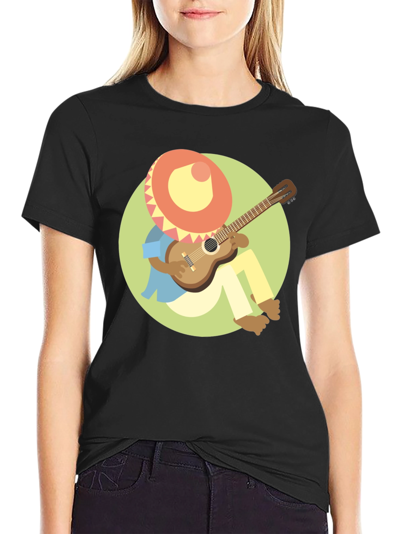 Mariachi Guitar Player Graphic T-Shirt