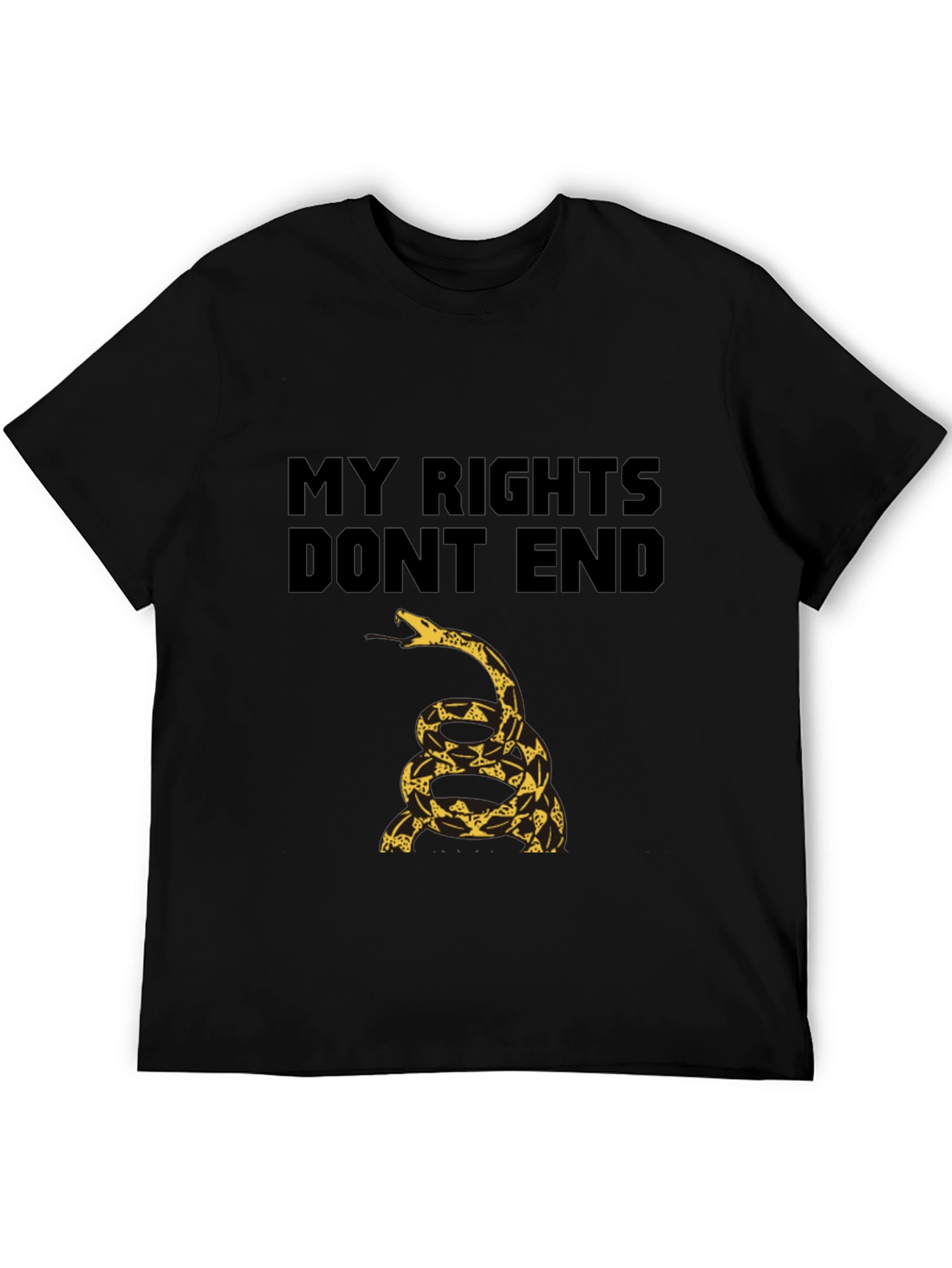My Rights Dont End Gadsden Snake T-Shirt